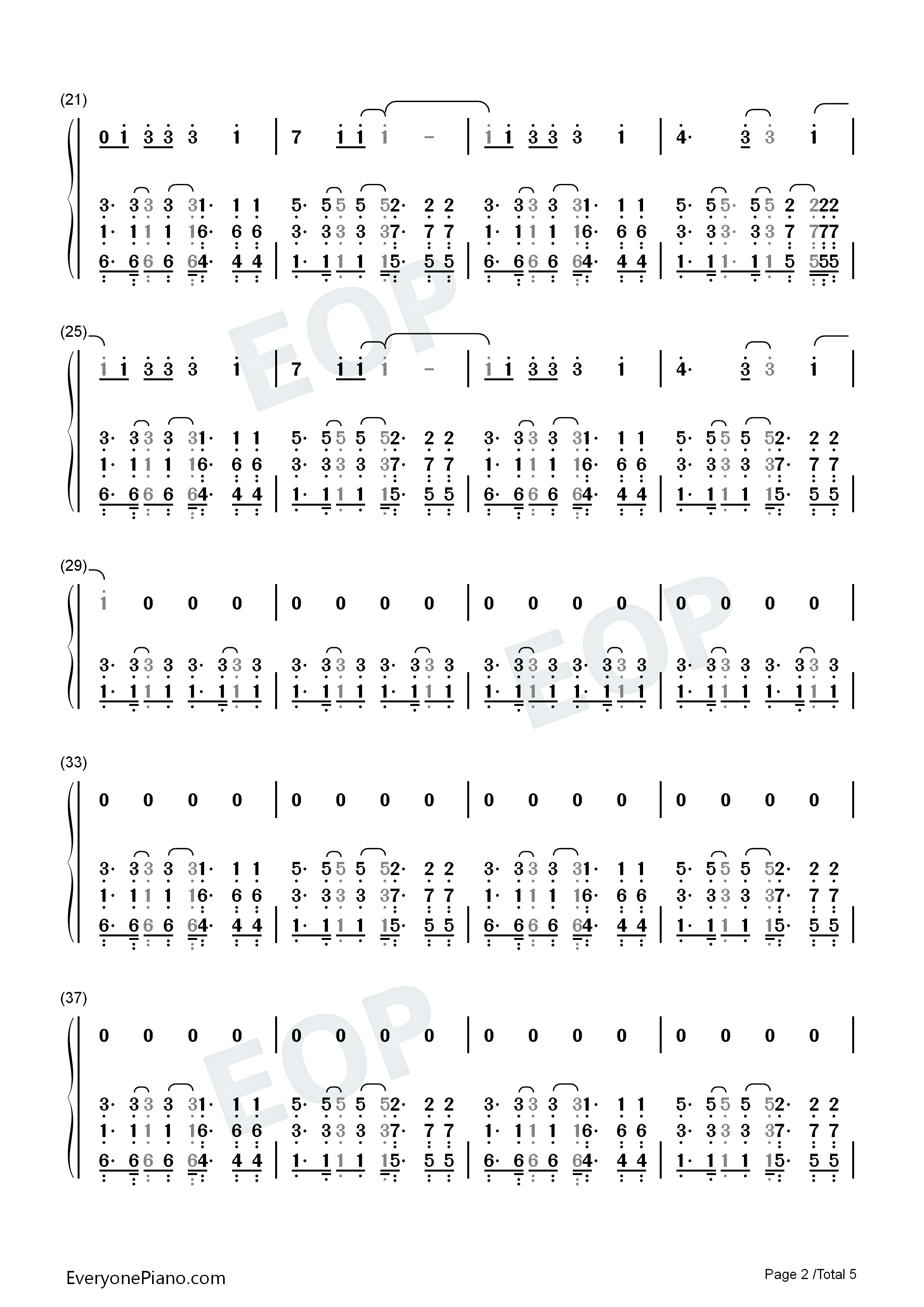 We_Found_Love钢琴简谱_Rihanna_ft_Calvin_Harris演唱