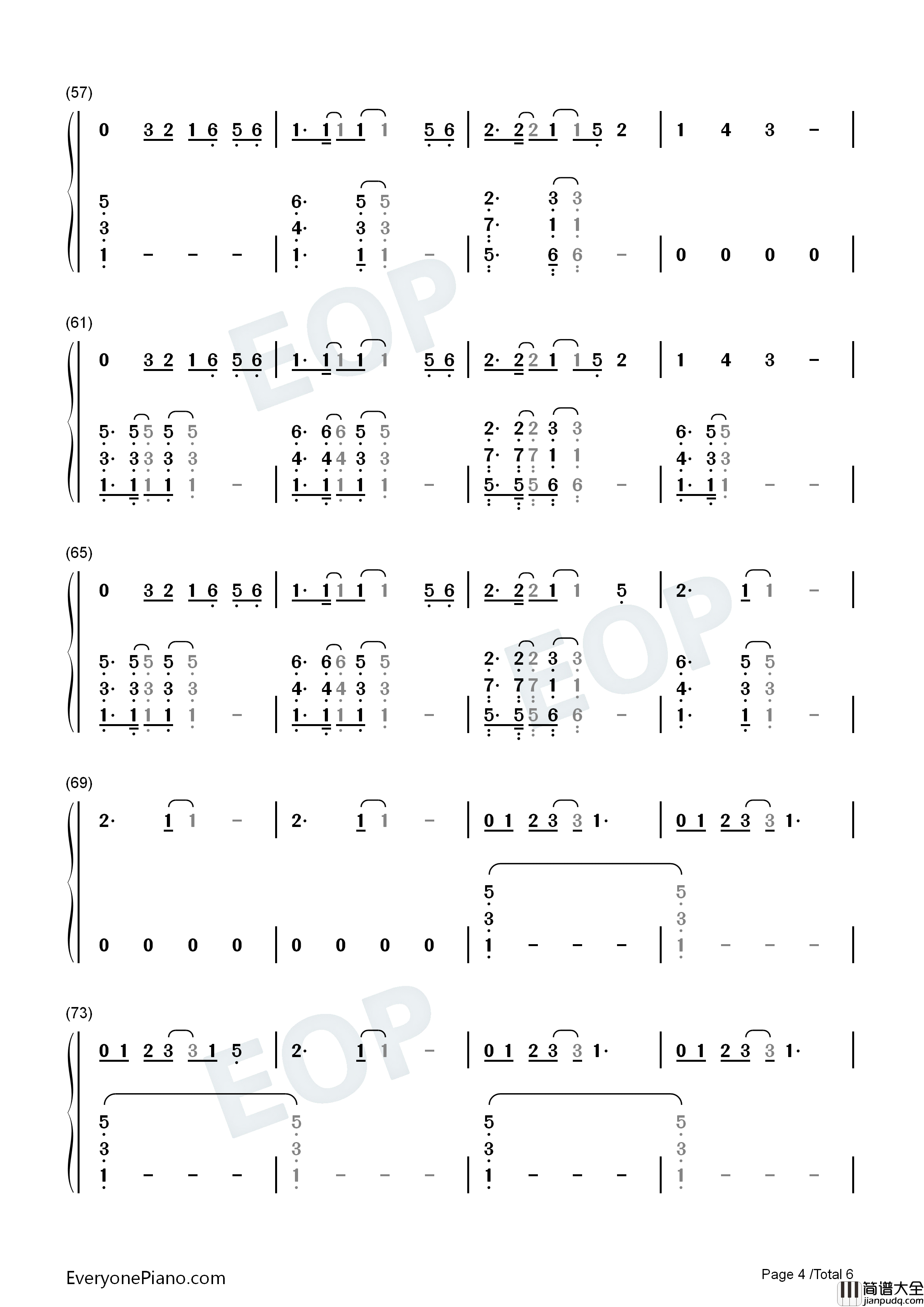 I_Would钢琴简谱_One_Direction演唱