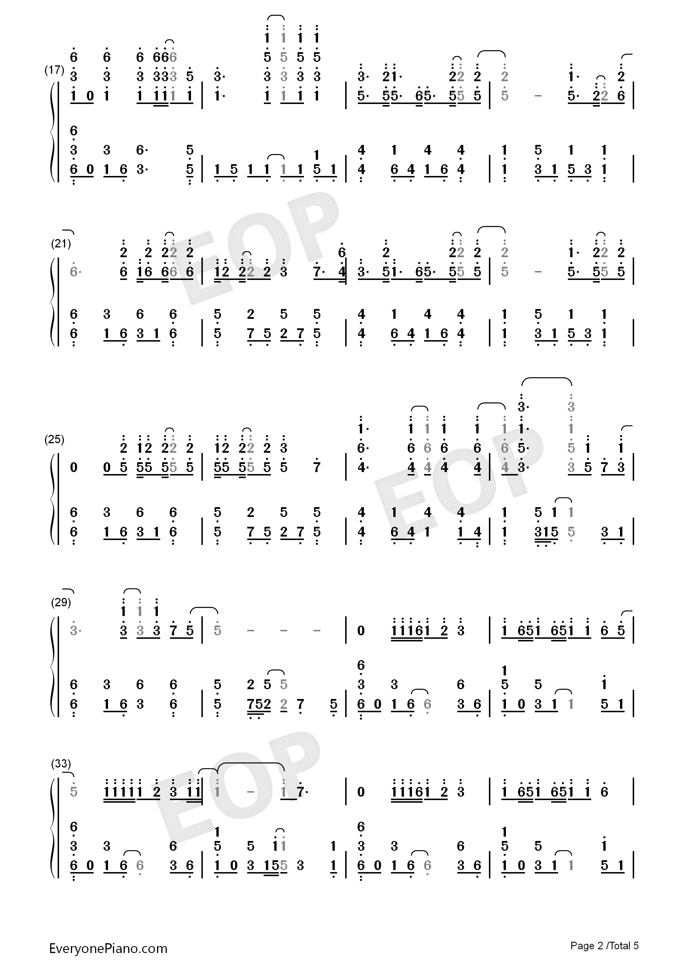 Smile钢琴简谱_Avril_Lavigne演唱