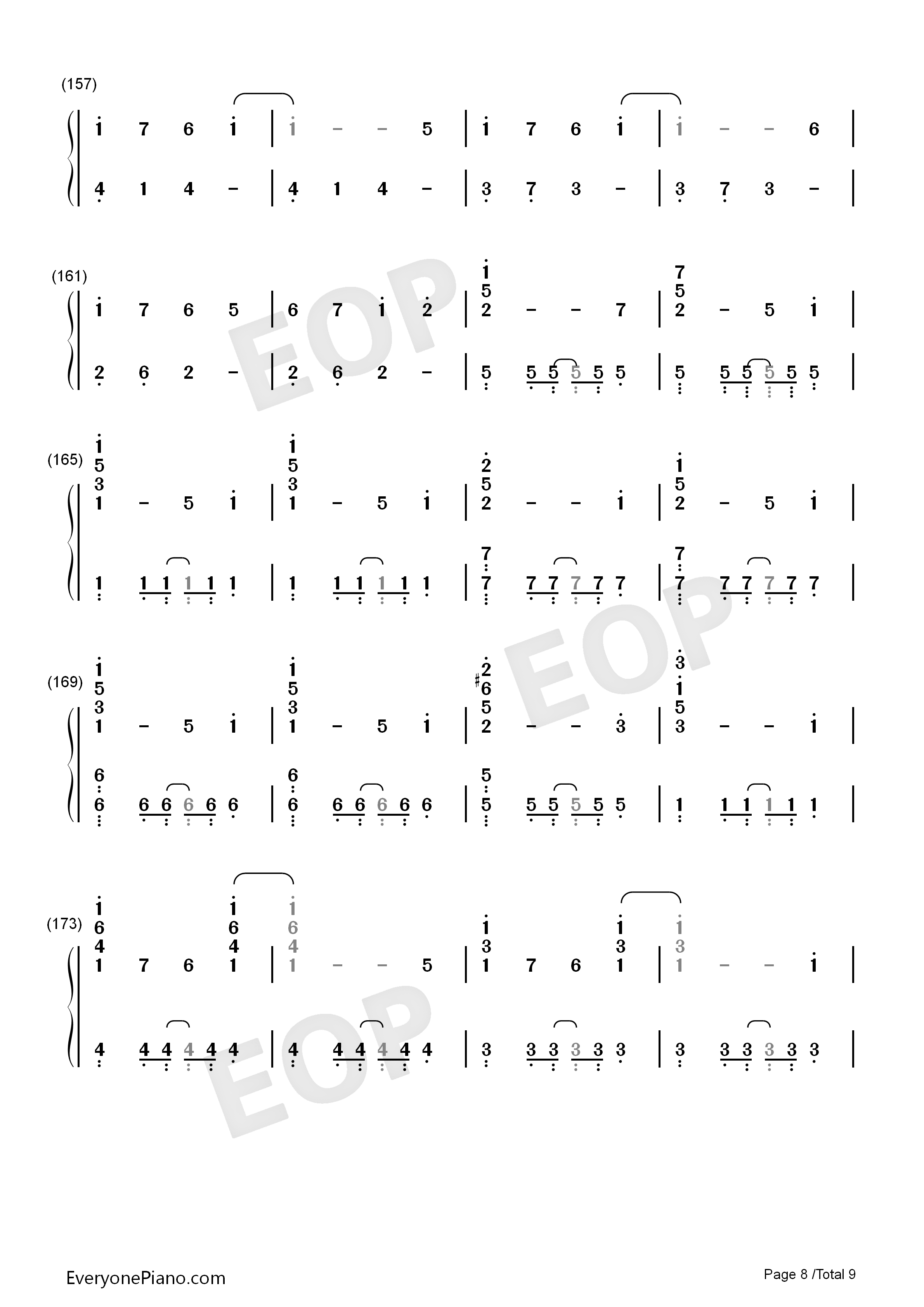 U&I钢琴简谱_平泽唯演唱