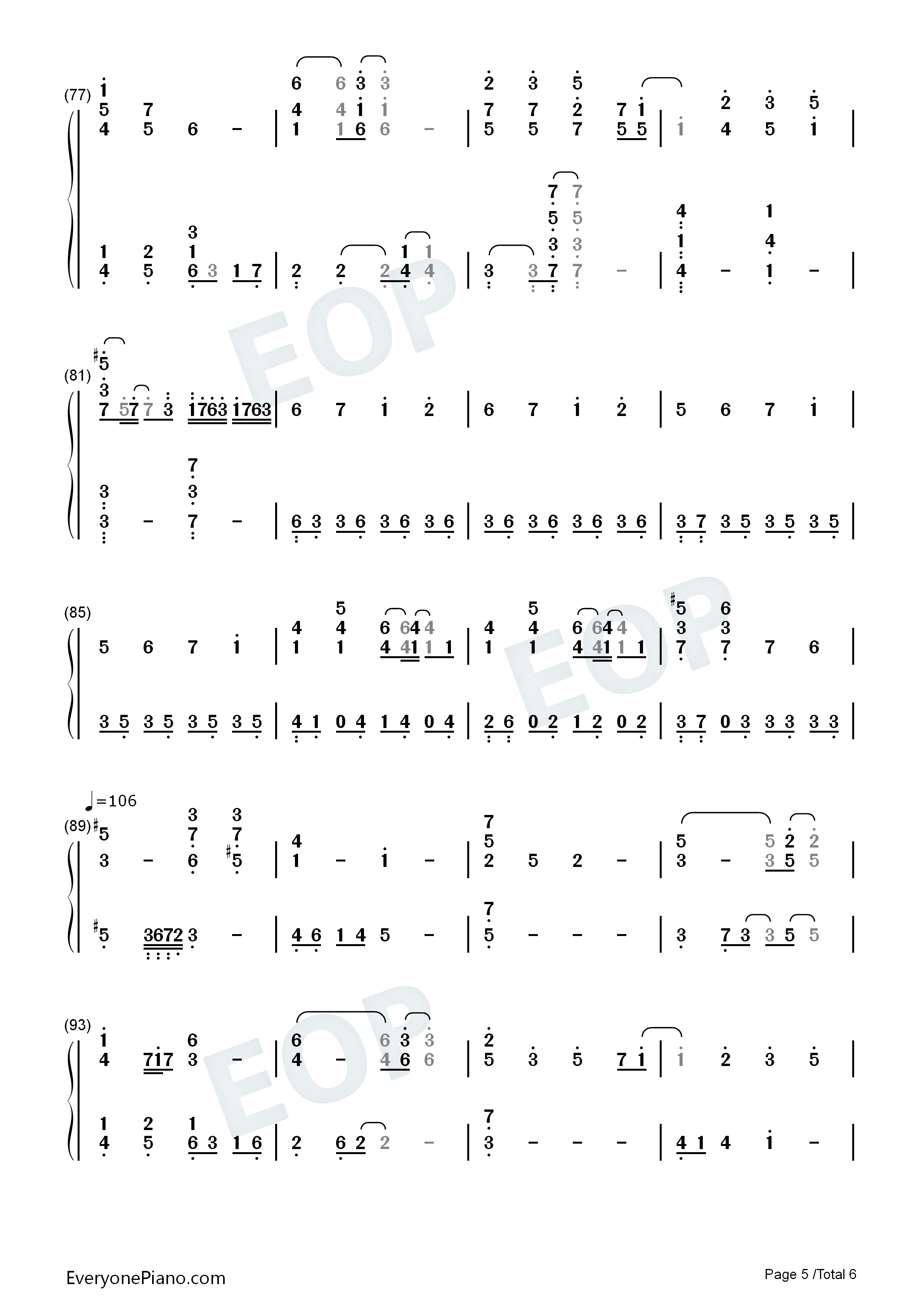 信仰は儚き人间の为に钢琴简谱_东方风神录演唱