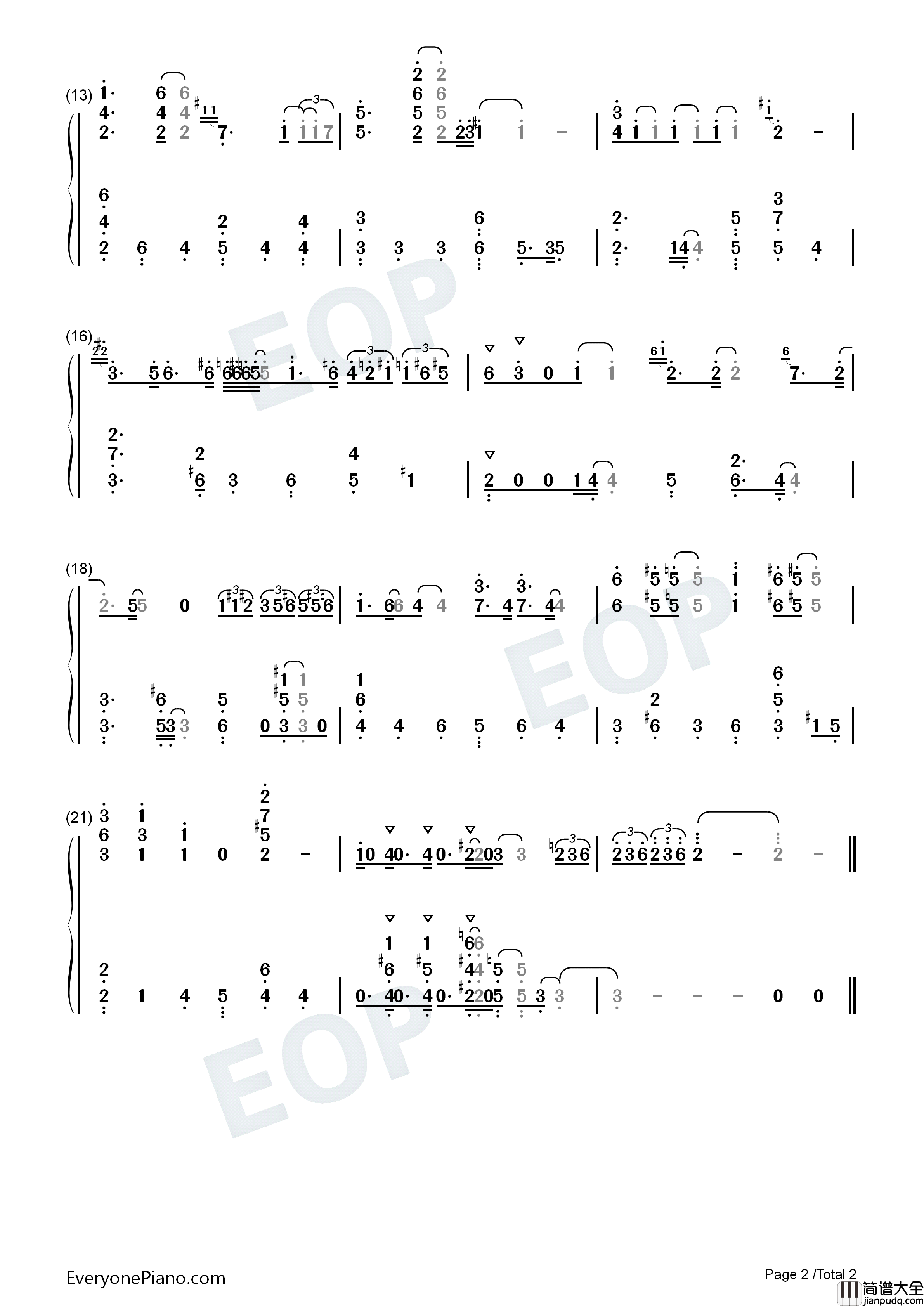 Fly_Me_to_the_Moon钢琴简谱_Bart_Howard演唱