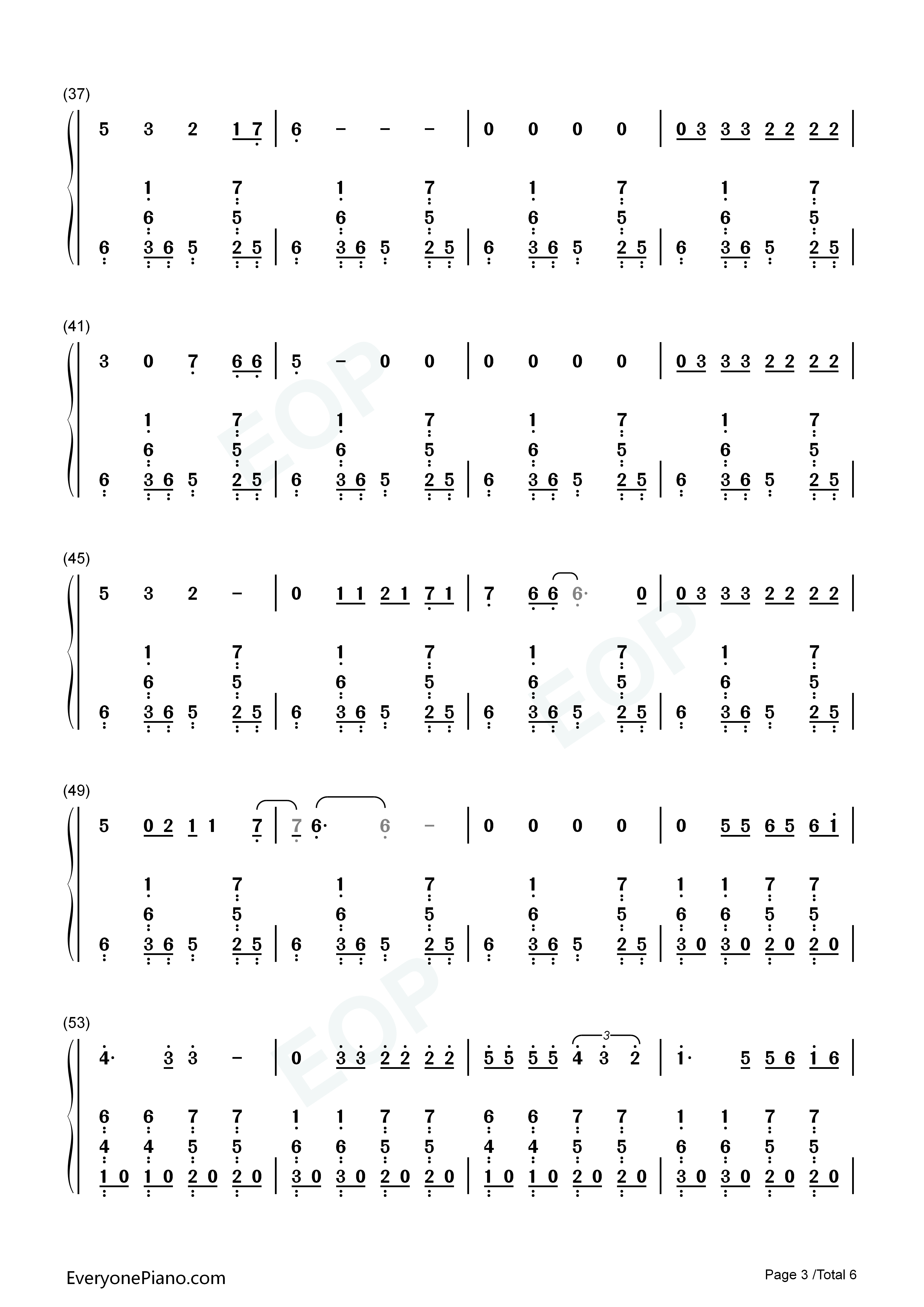 Somebody_That_I_Used_to_Know钢琴简谱_Gotye_&_Kimbra演唱