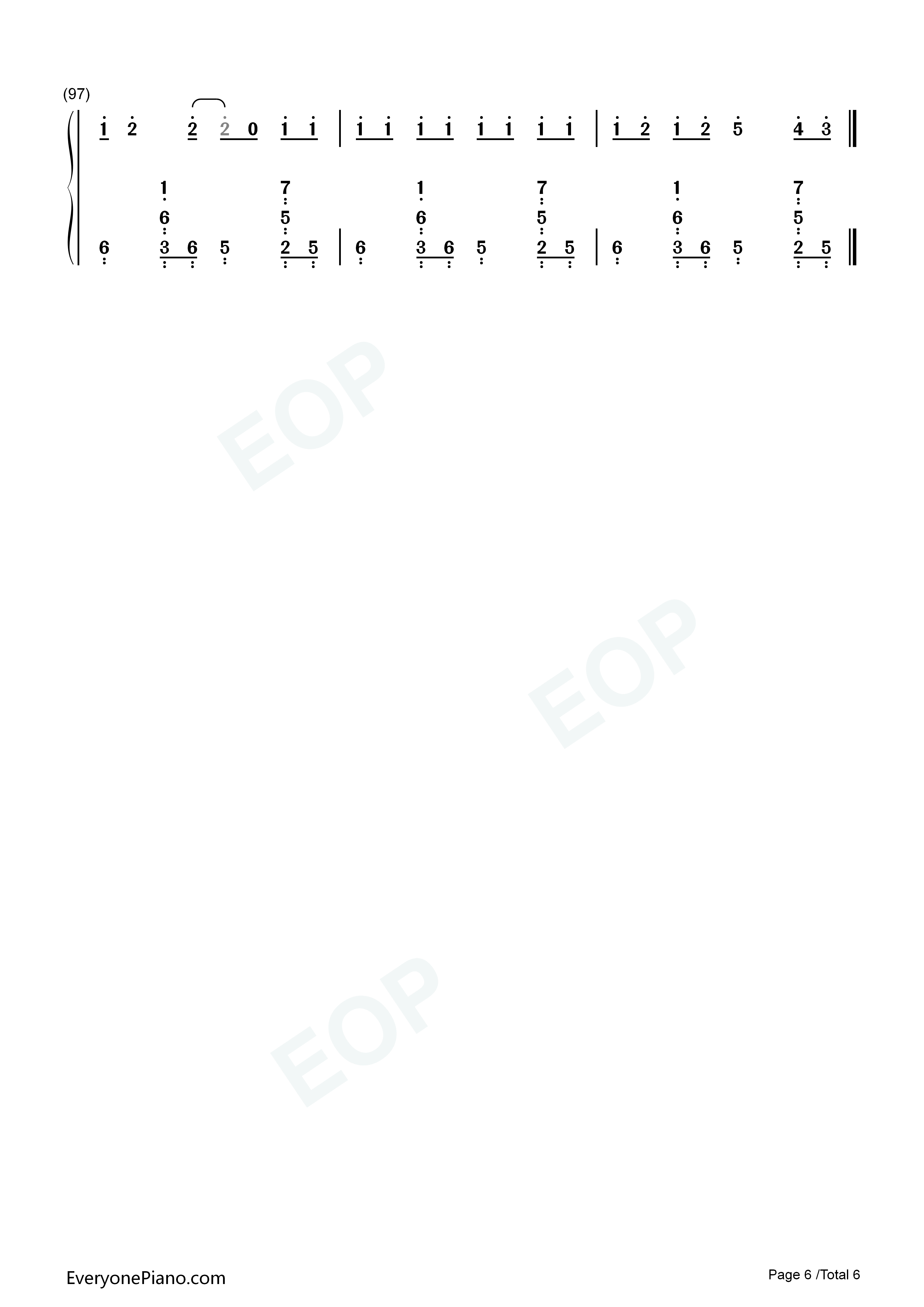 Somebody_That_I_Used_to_Know钢琴简谱_Gotye_&_Kimbra演唱