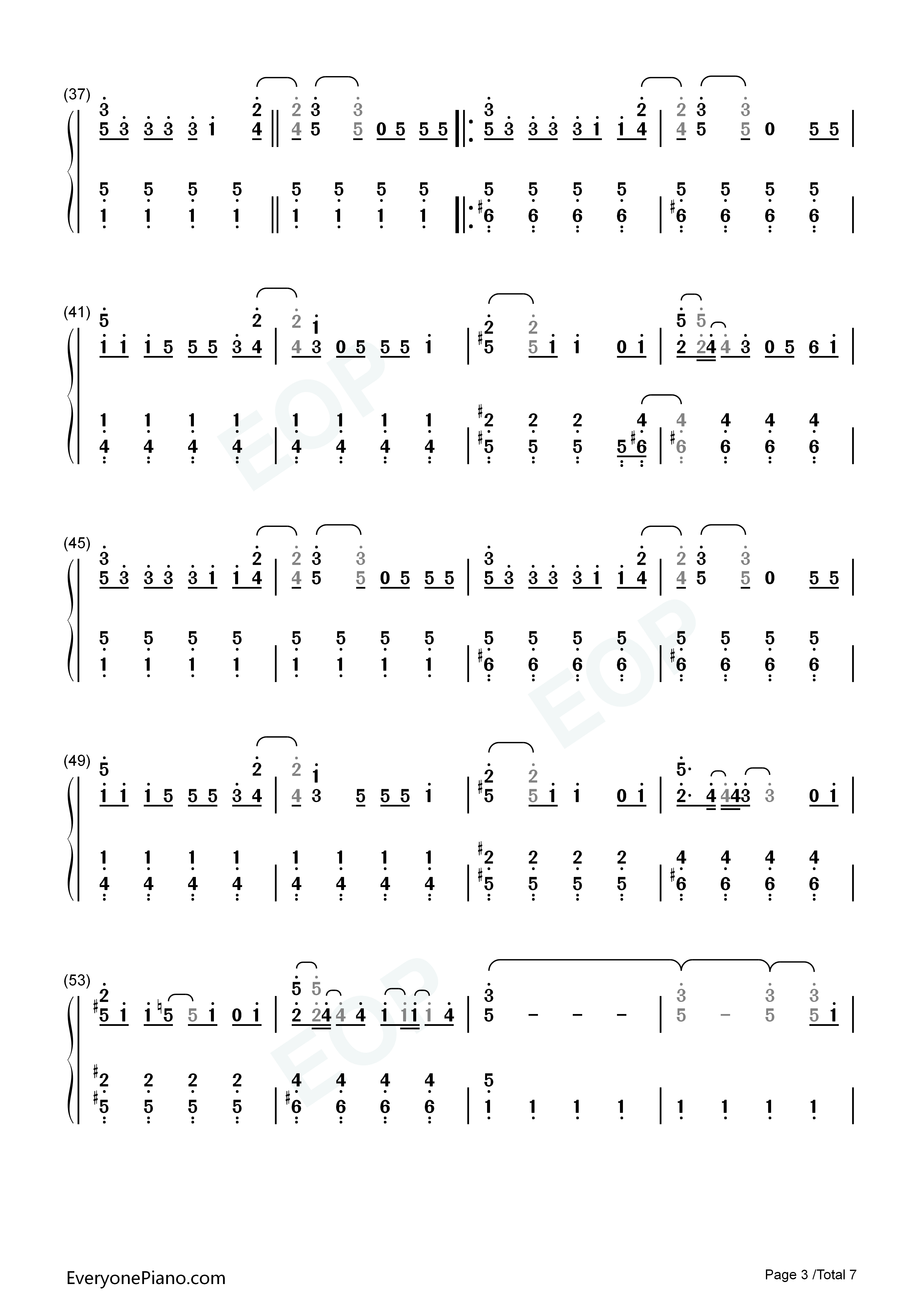 ココロ空モヨウ钢琴简谱_関ジャニ∞演唱