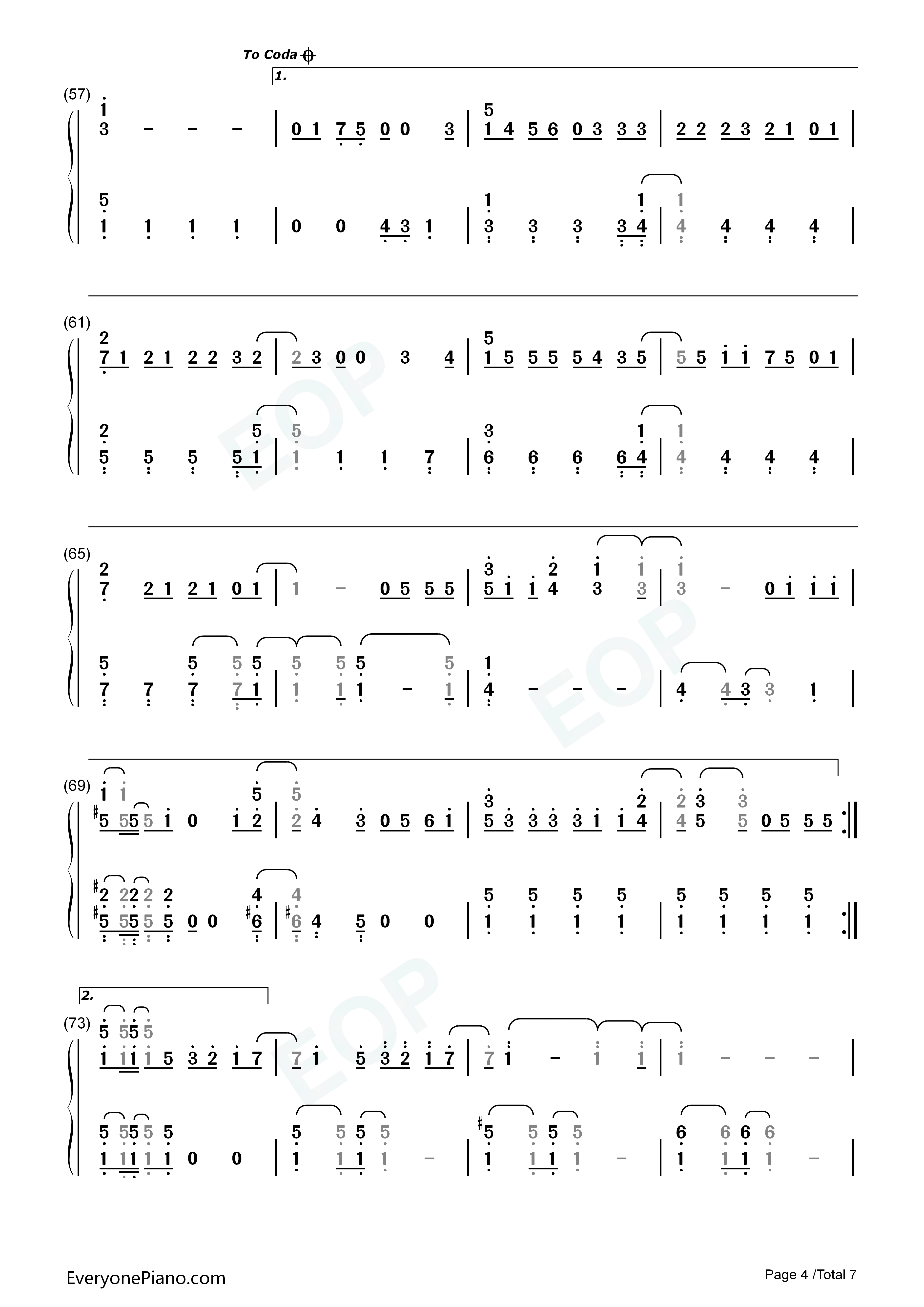 ココロ空モヨウ钢琴简谱_関ジャニ∞演唱