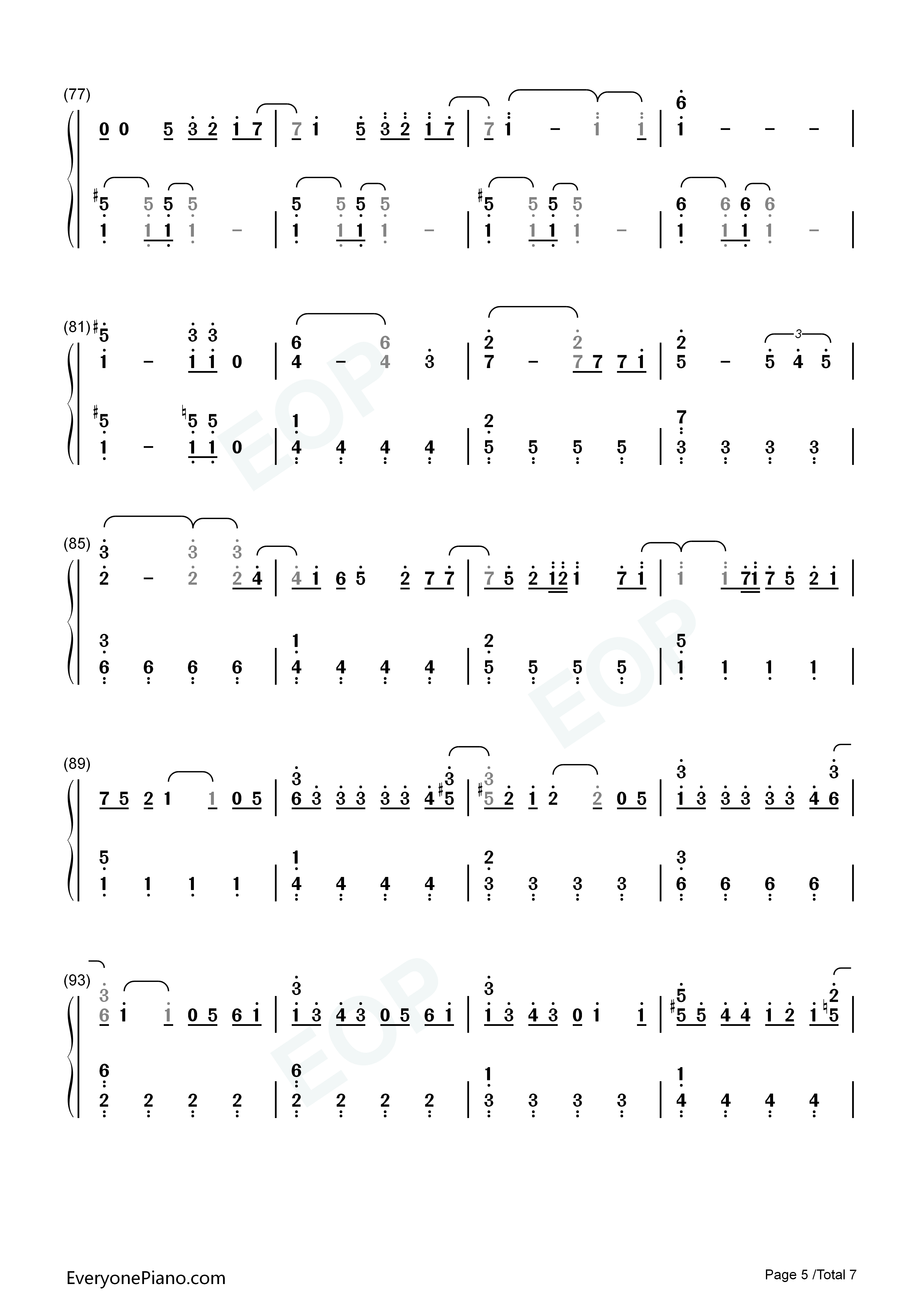 ココロ空モヨウ钢琴简谱_関ジャニ∞演唱