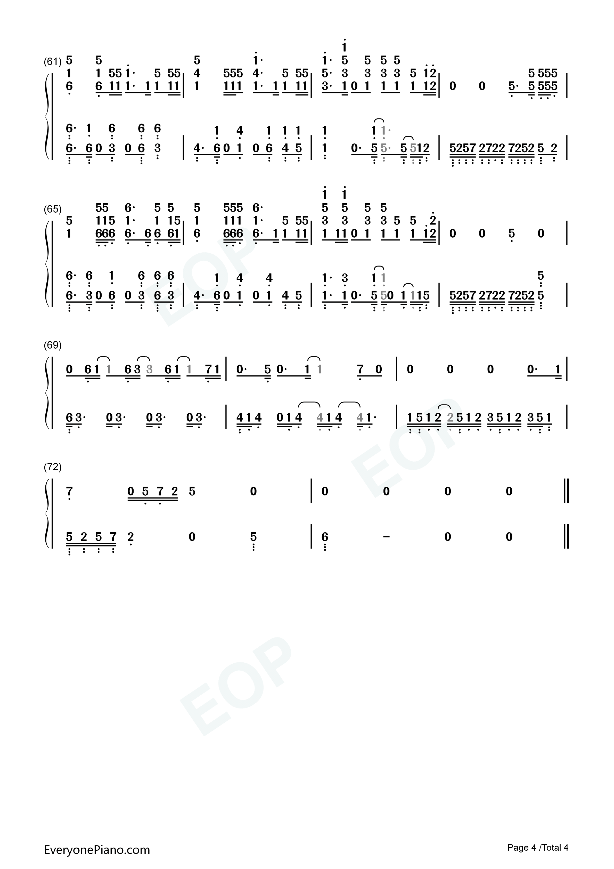 Just_a_Dream钢琴简谱_Nelly演唱