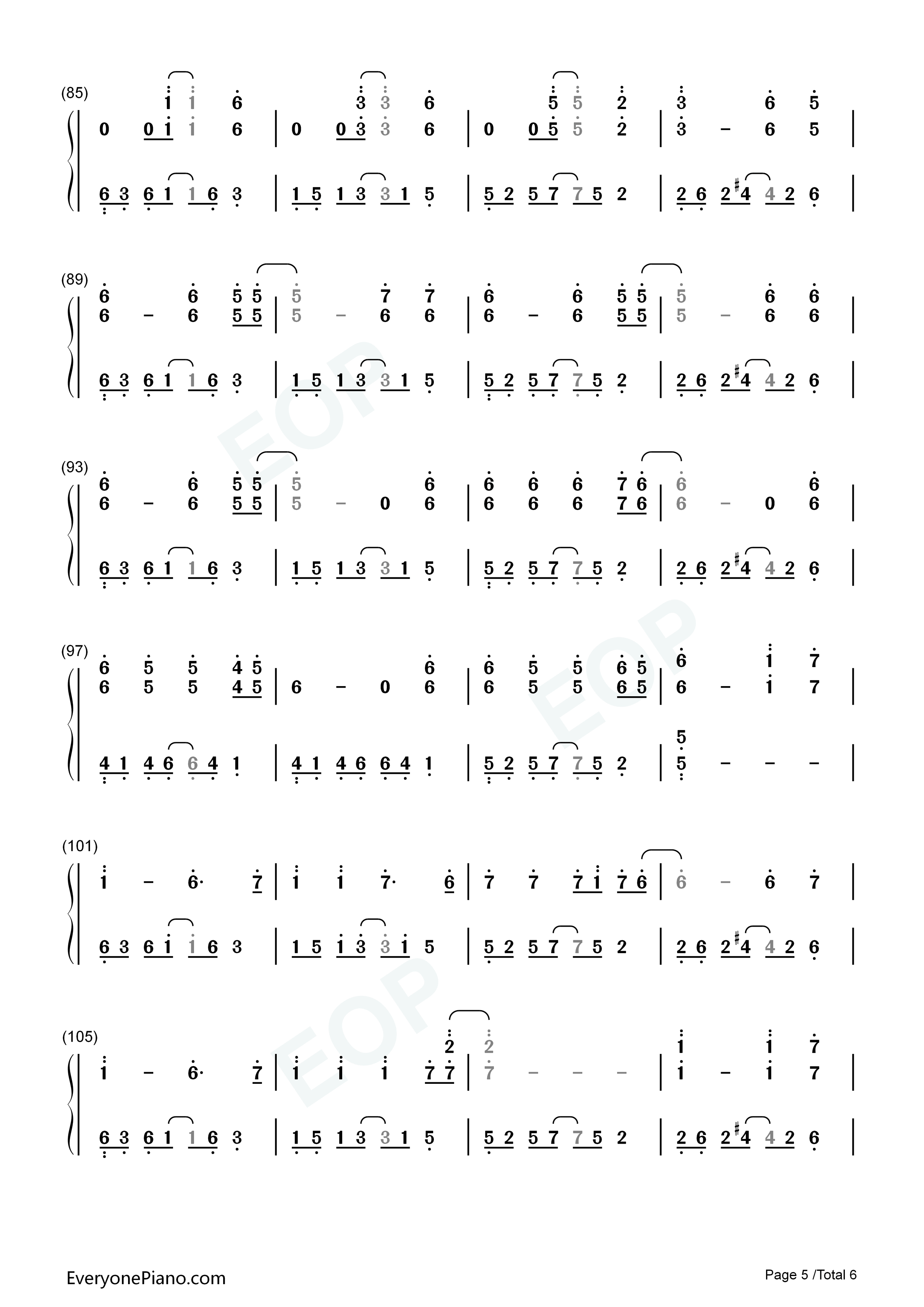 New_Divide钢琴简谱_Linkin_Park演唱