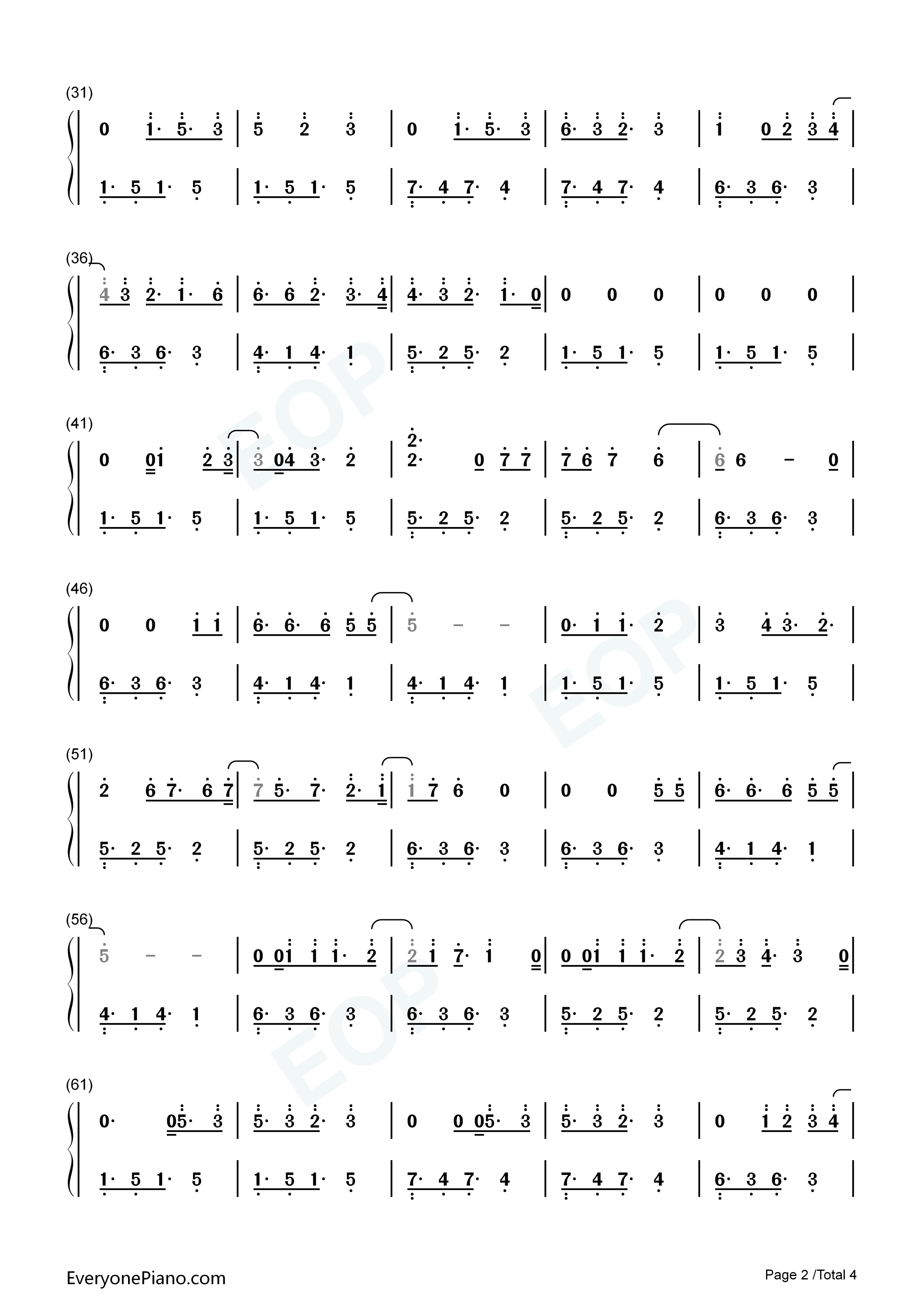 Half_a_Heart钢琴简谱_One_Direction演唱