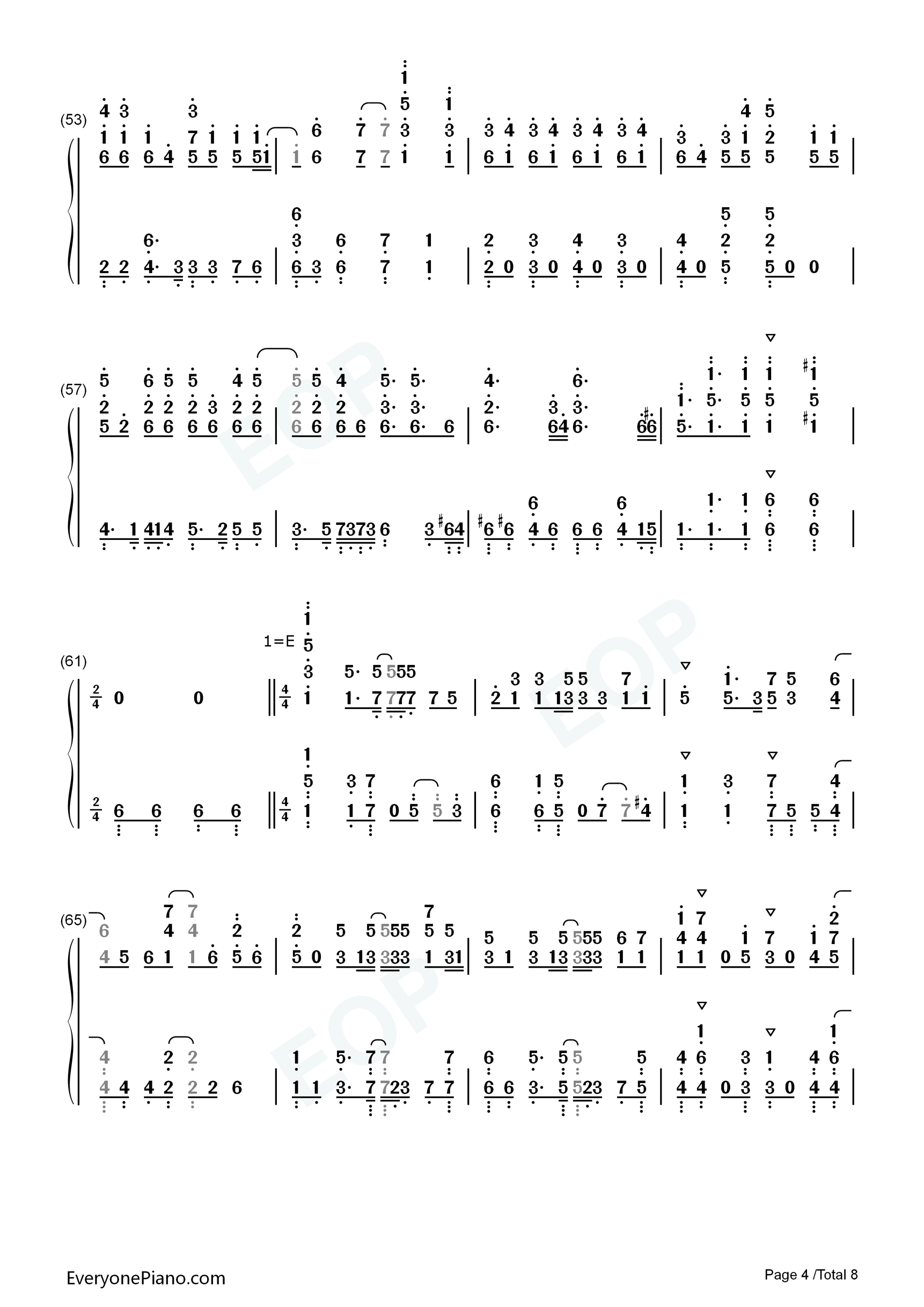 Happy_Girl钢琴简谱_喜多村英梨演唱