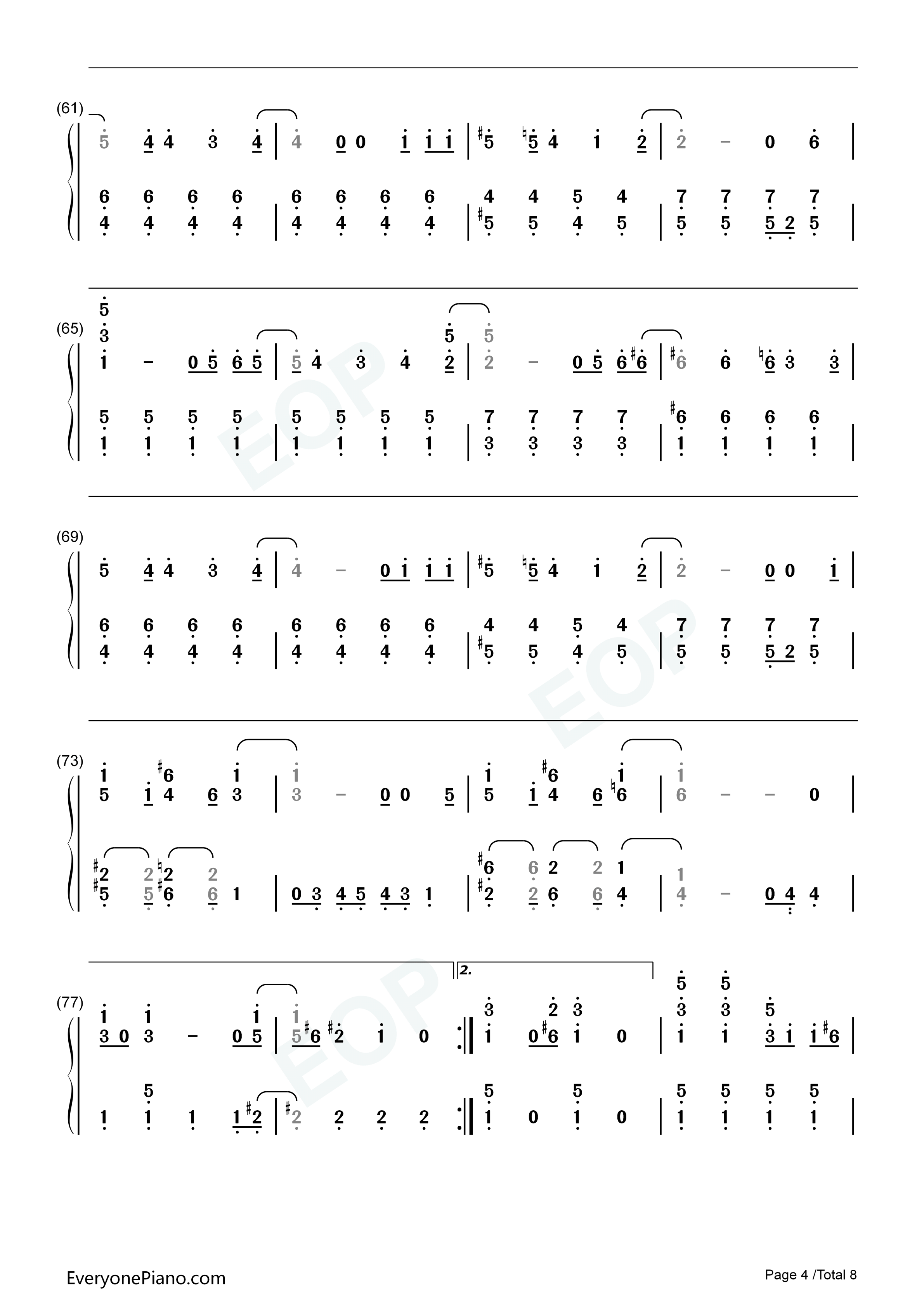 T.W.L钢琴简谱_関ジャニ∞演唱