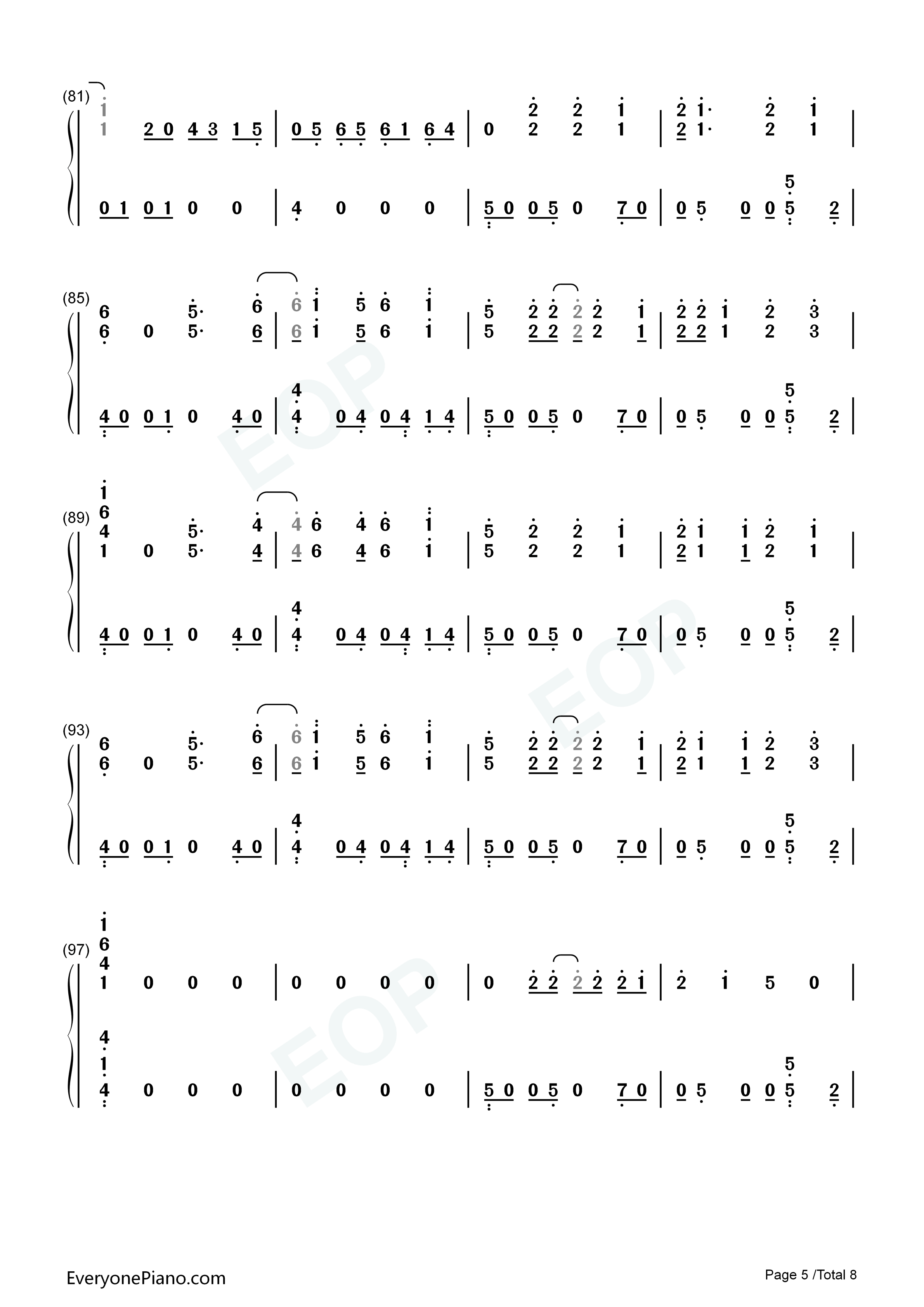 Fireflies钢琴简谱_Owl_City演唱