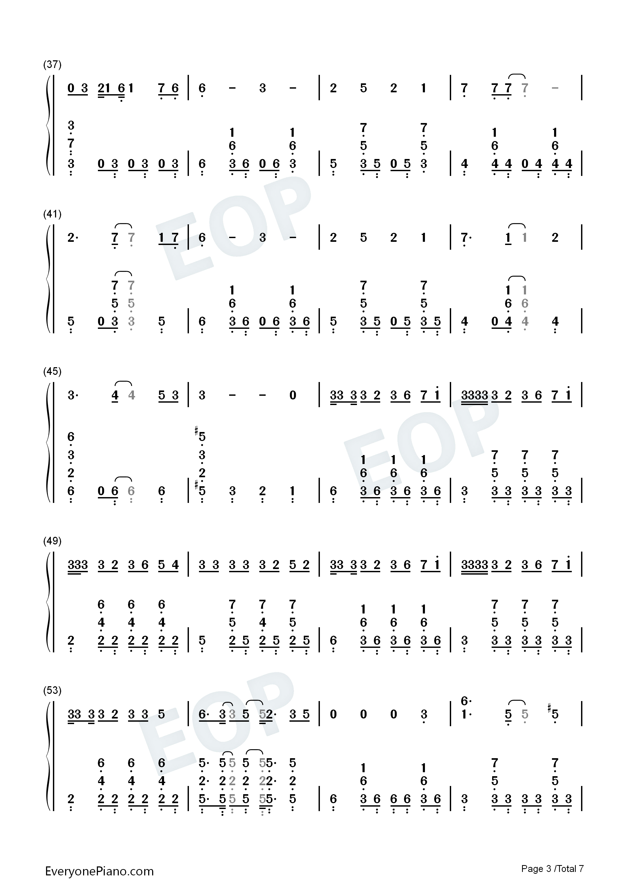 左右_钢琴简谱_初音未来演唱