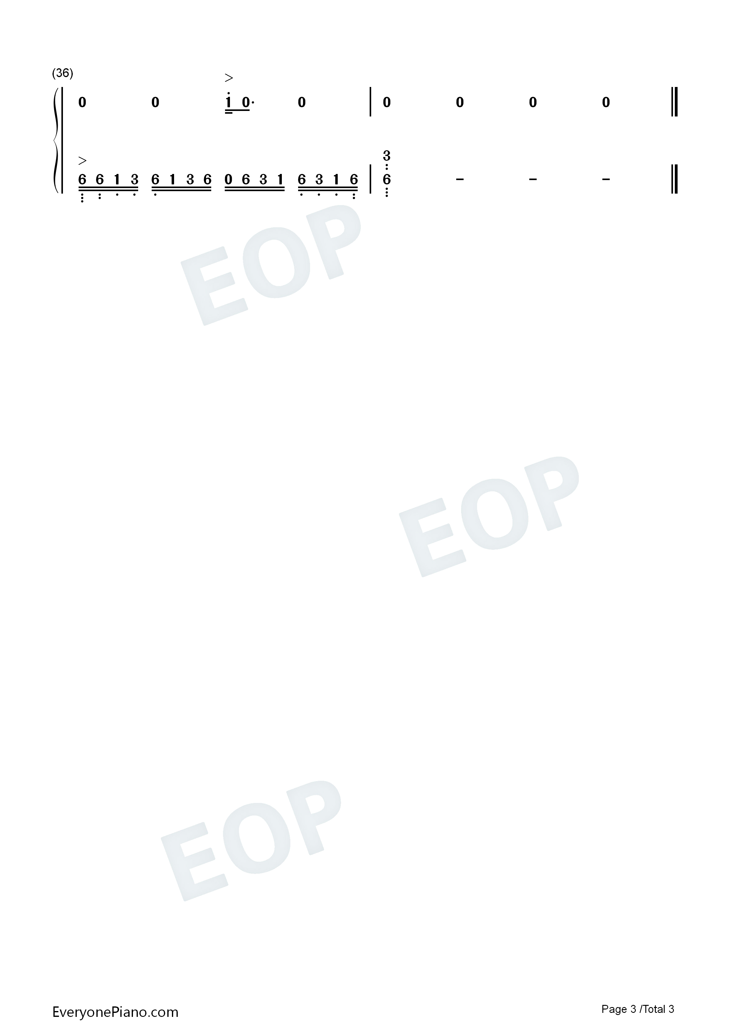 无望之泪（てもでもの涙）钢琴简谱_AKB48演唱