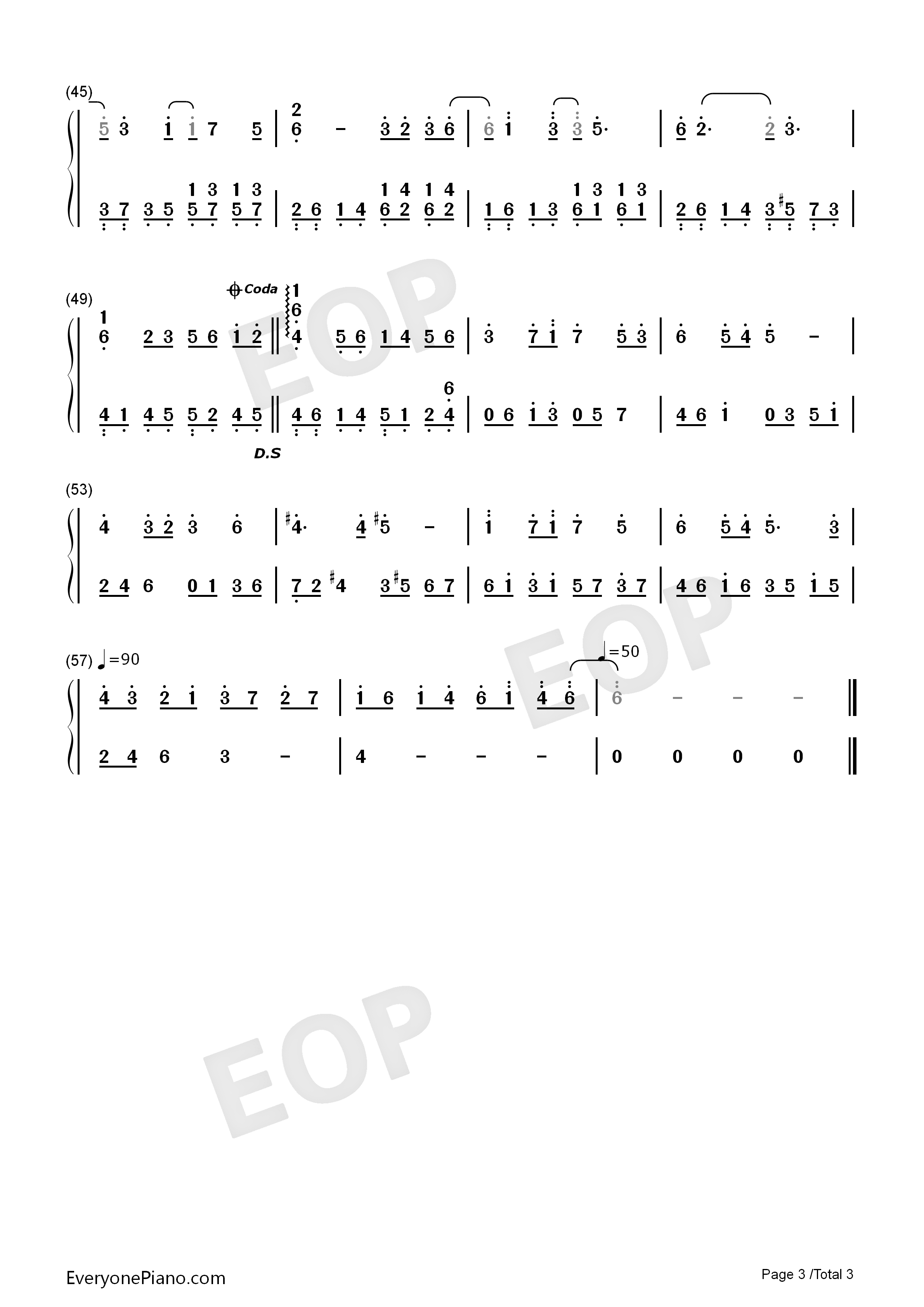 泪的物语钢琴简谱_有里知花演唱