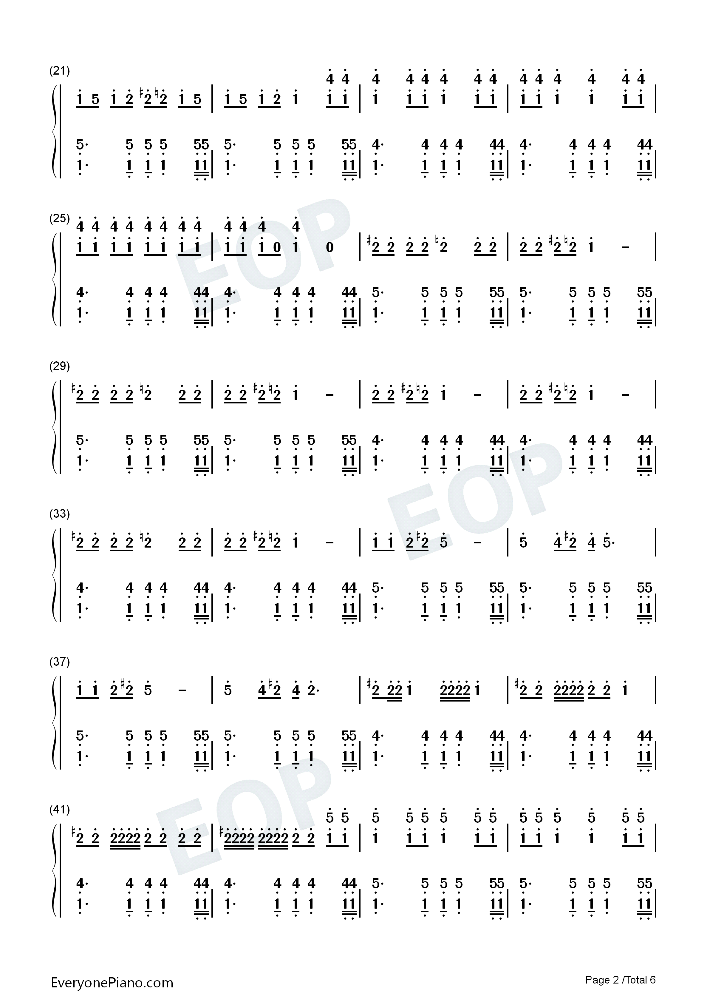 Bottoms_Up钢琴简谱_Trey_Songz_&_Nicki_Minaj演唱