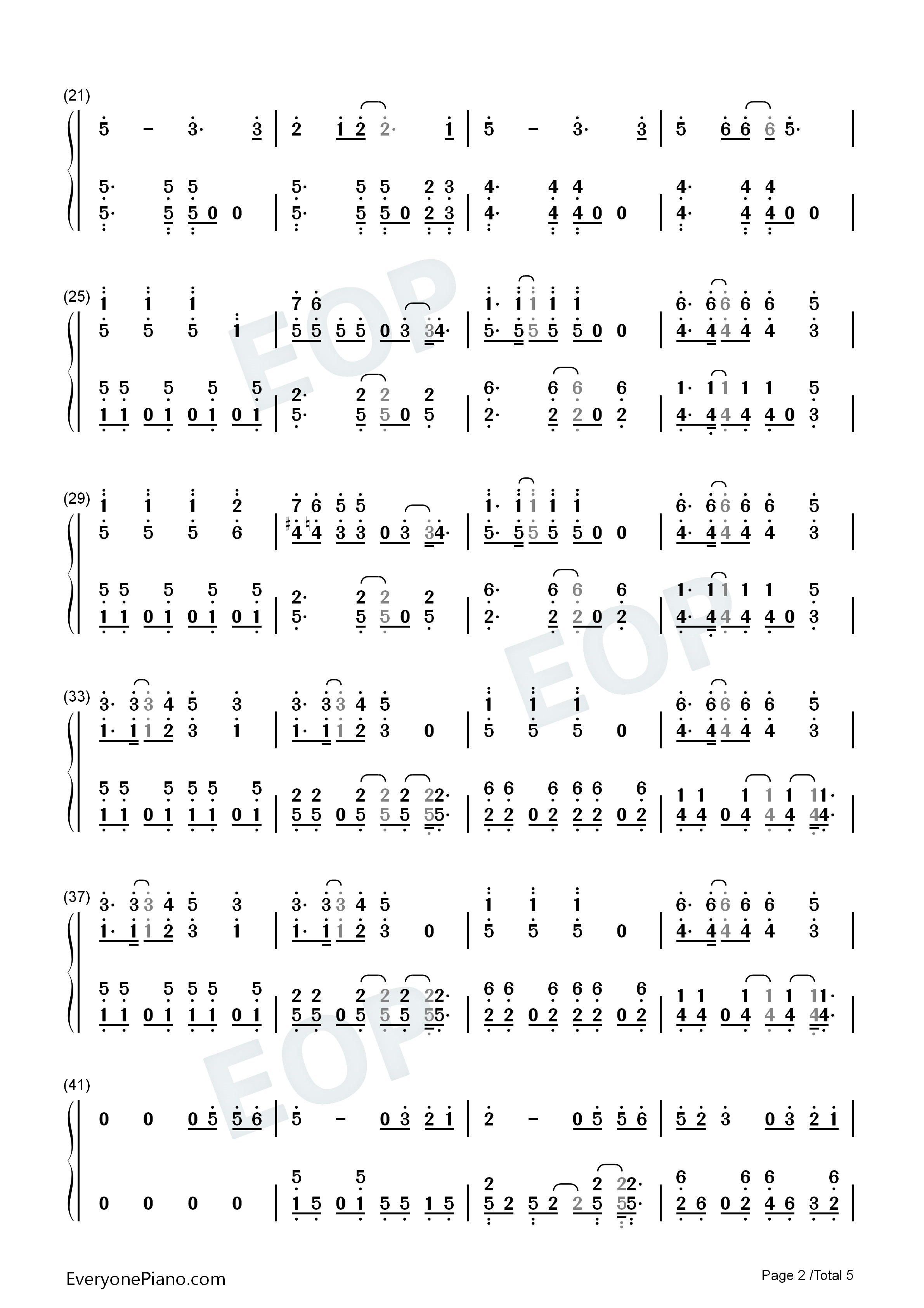 3.6.5钢琴简谱_EXO演唱