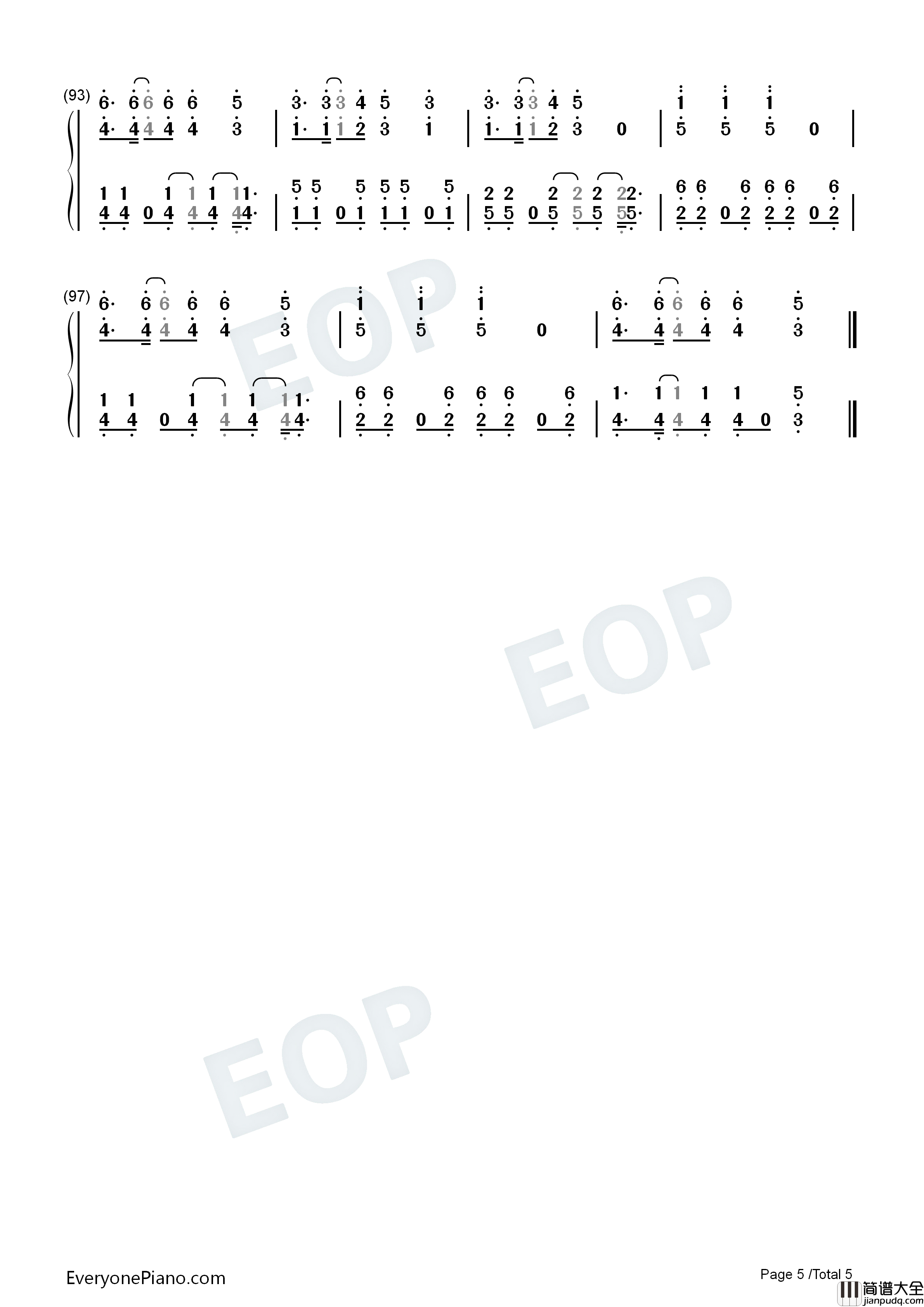3.6.5钢琴简谱_EXO演唱