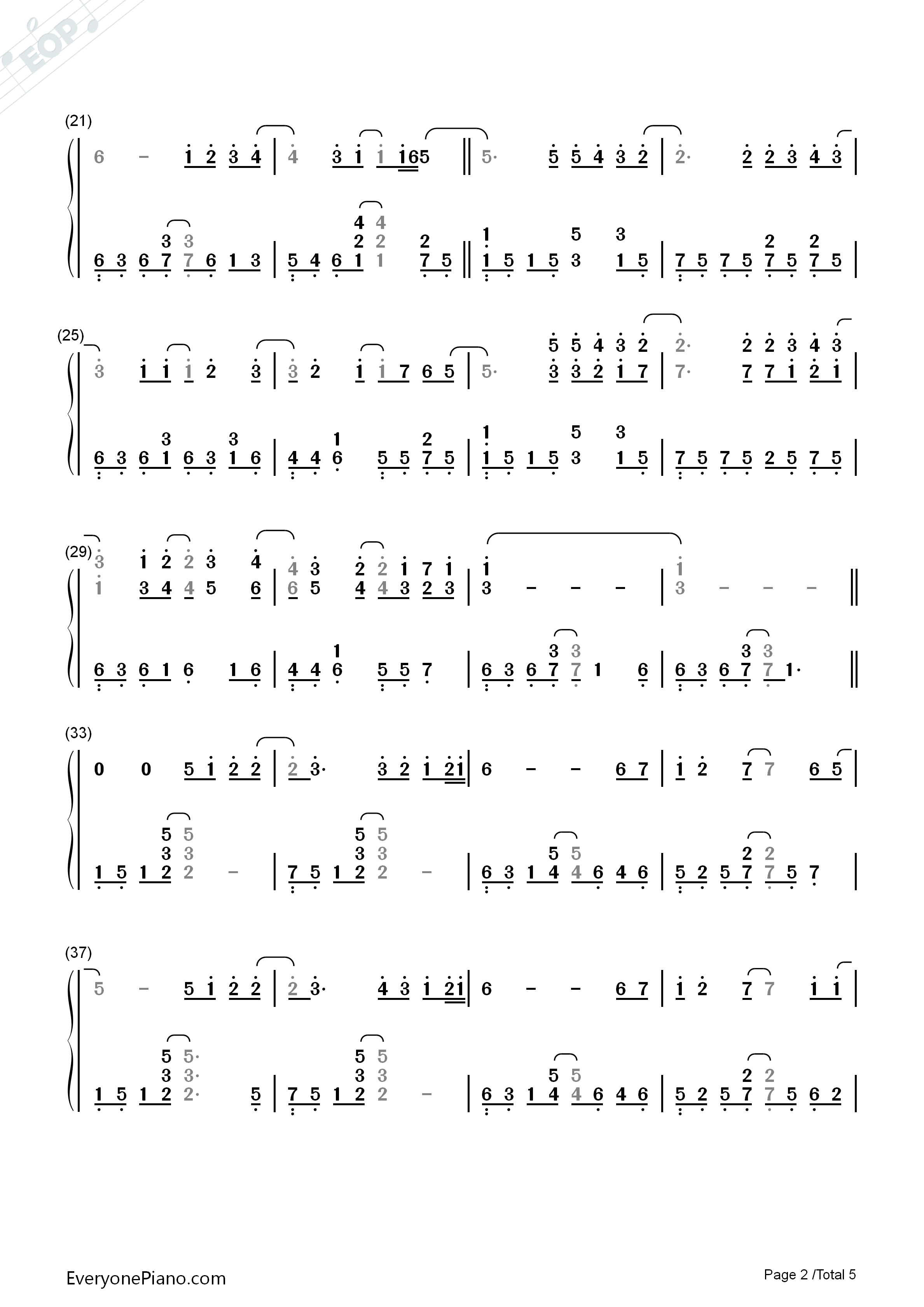 此情可待钢琴简谱_Richard_Marx演唱