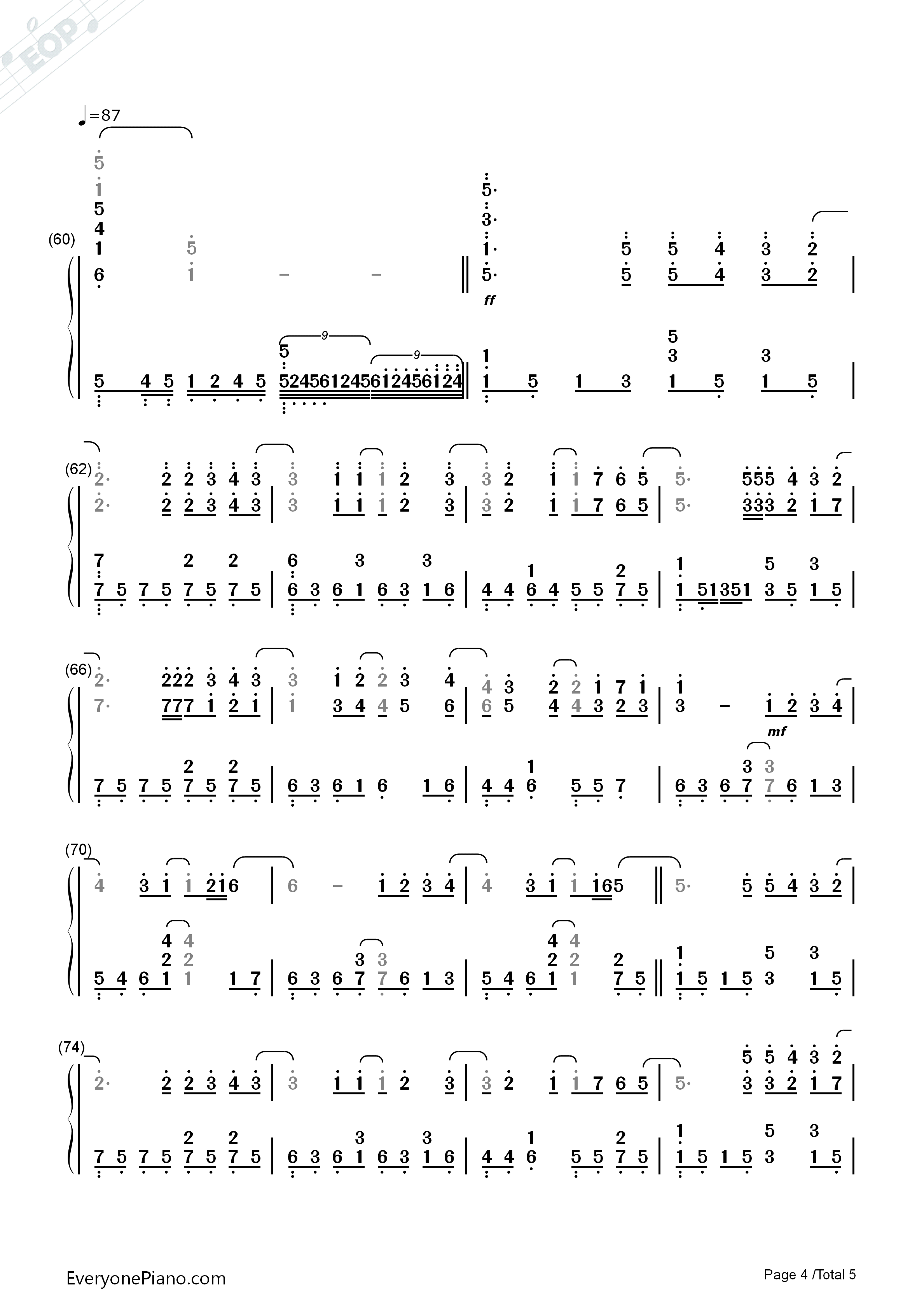 此情可待钢琴简谱_Richard_Marx演唱
