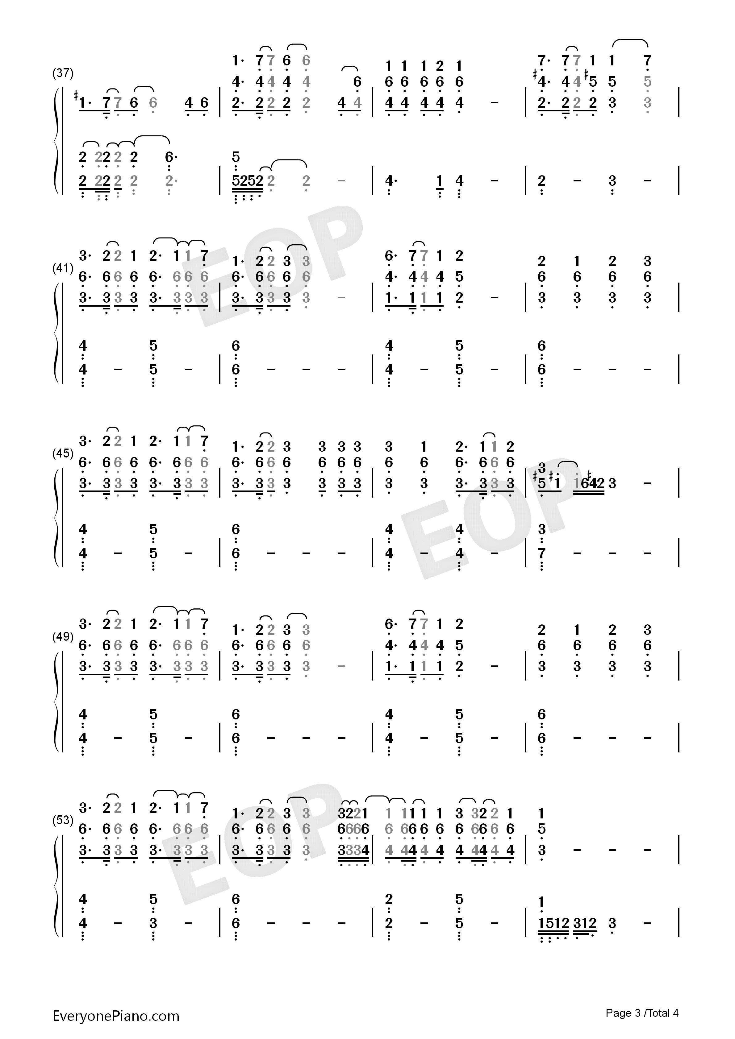 _for_real_（生者的赞歌）伴奏钢琴简谱_徳山秀典演唱