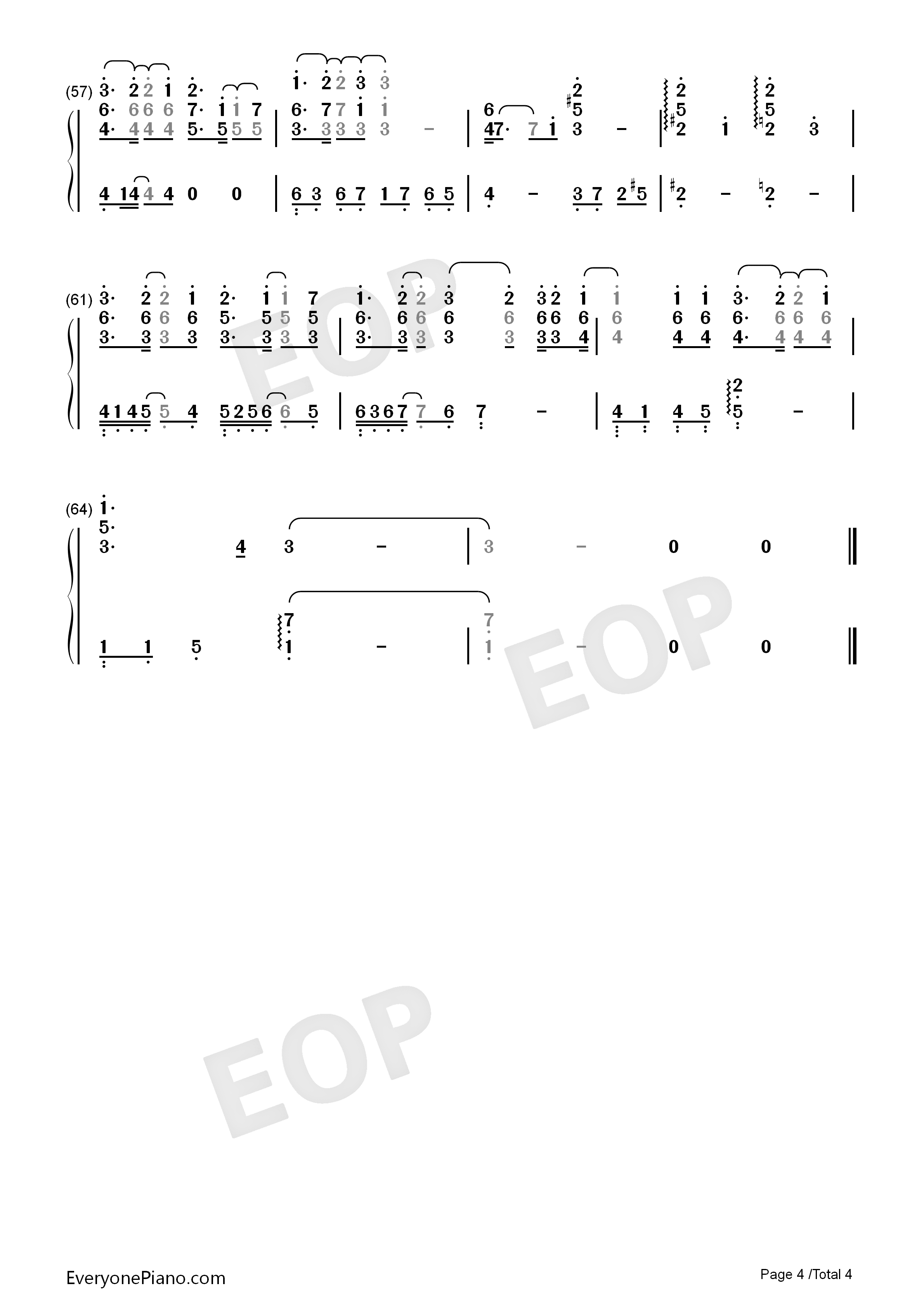 _for_real_（生者的赞歌）伴奏钢琴简谱_徳山秀典演唱