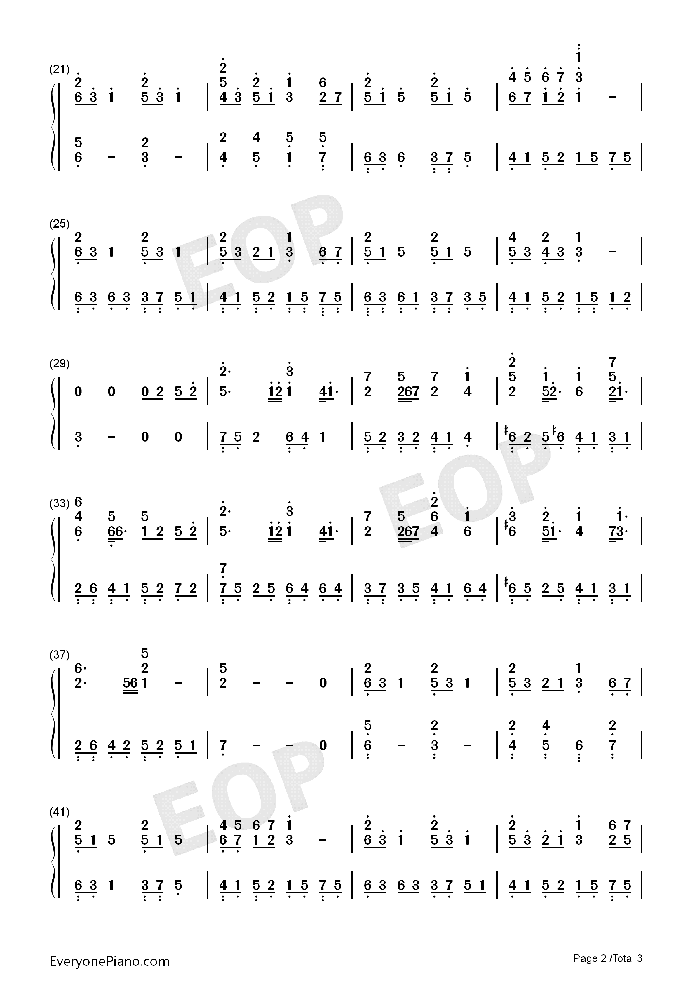 夜の向日葵ー素晴らしき日々OST钢琴简谱_日本ACG演唱