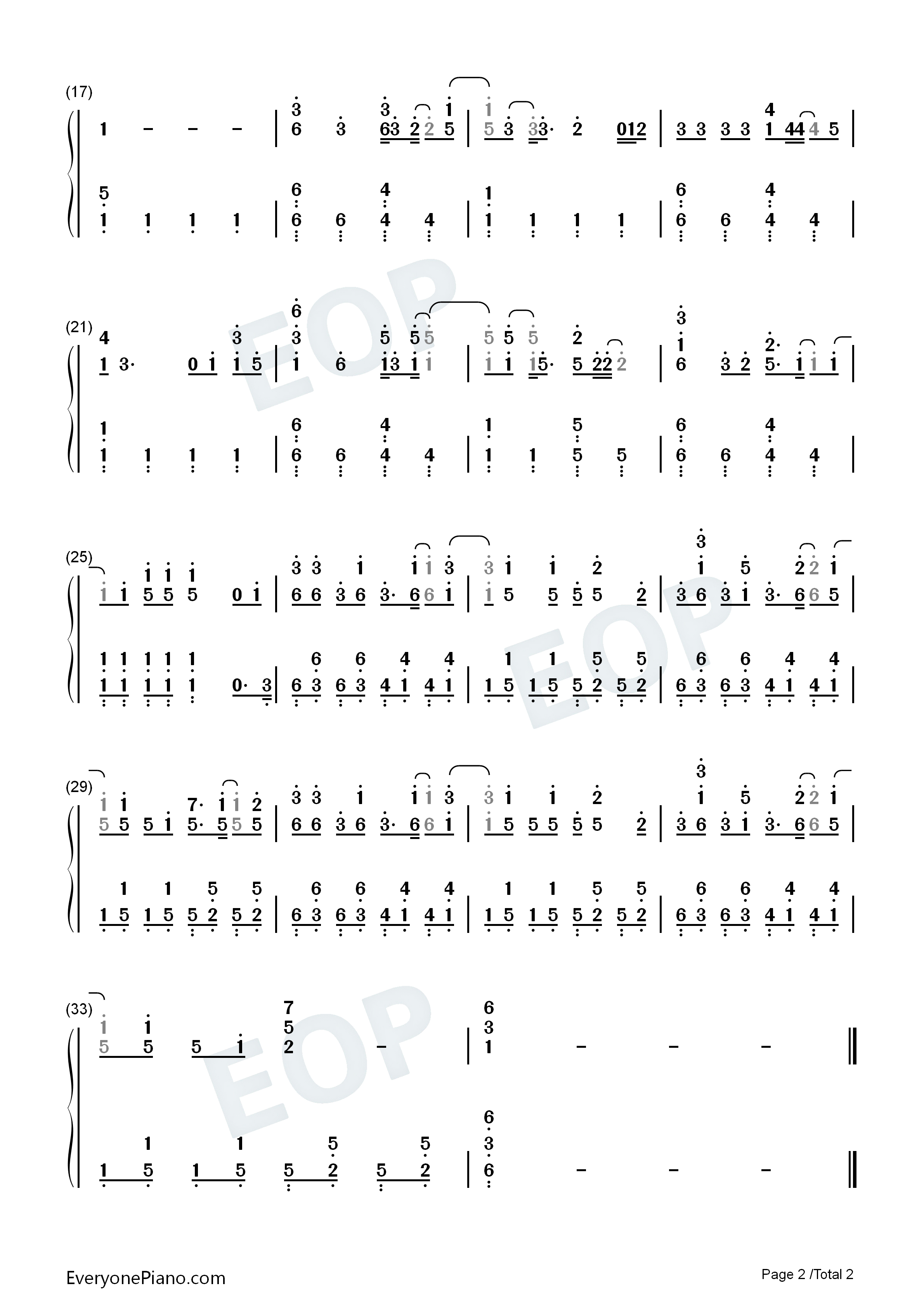 Little_Talks钢琴简谱_Of_Monsters_and_Men演唱