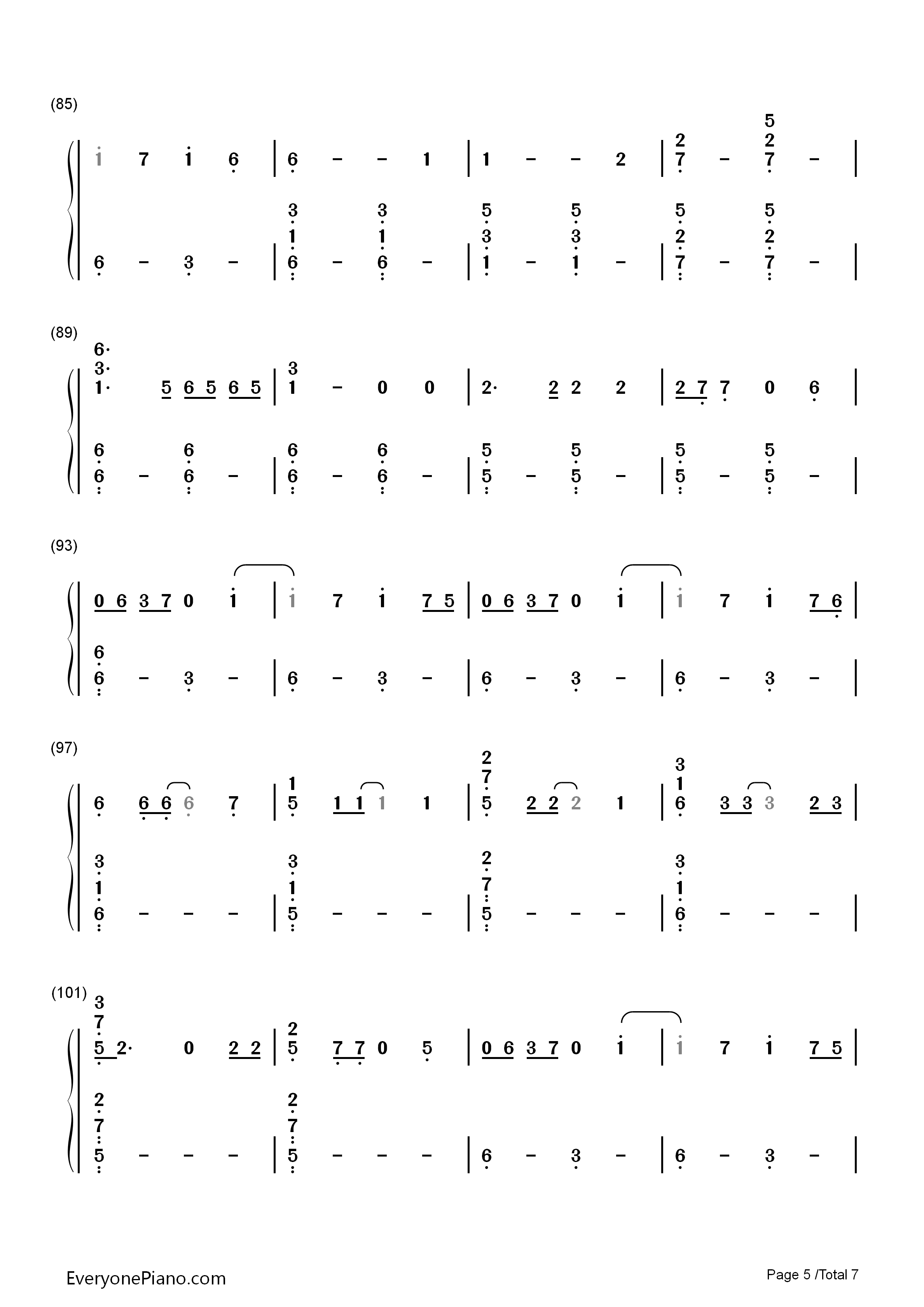 Jolene钢琴简谱_Miley_Cyrus演唱