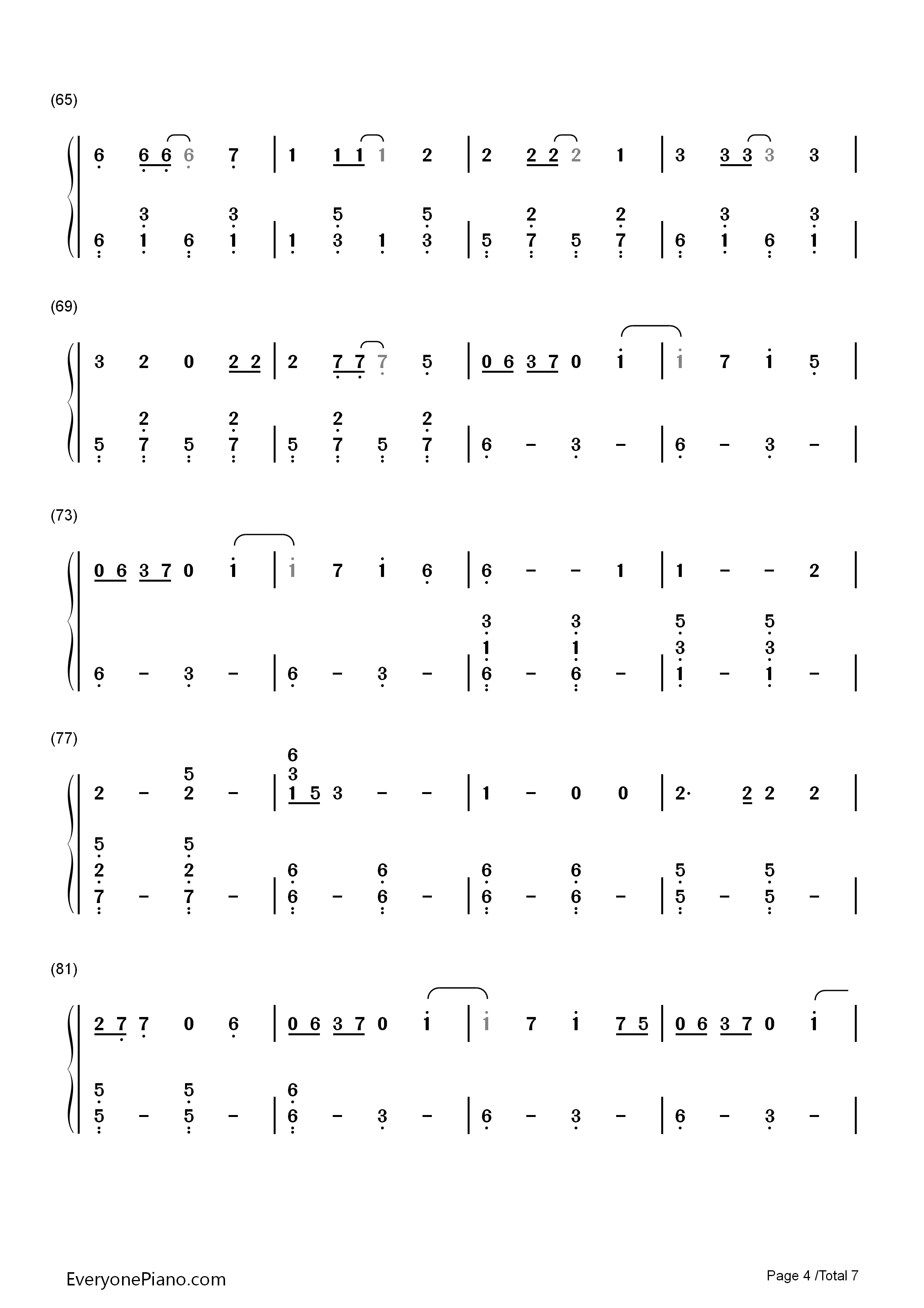 Jolene钢琴简谱_Miley_Cyrus演唱