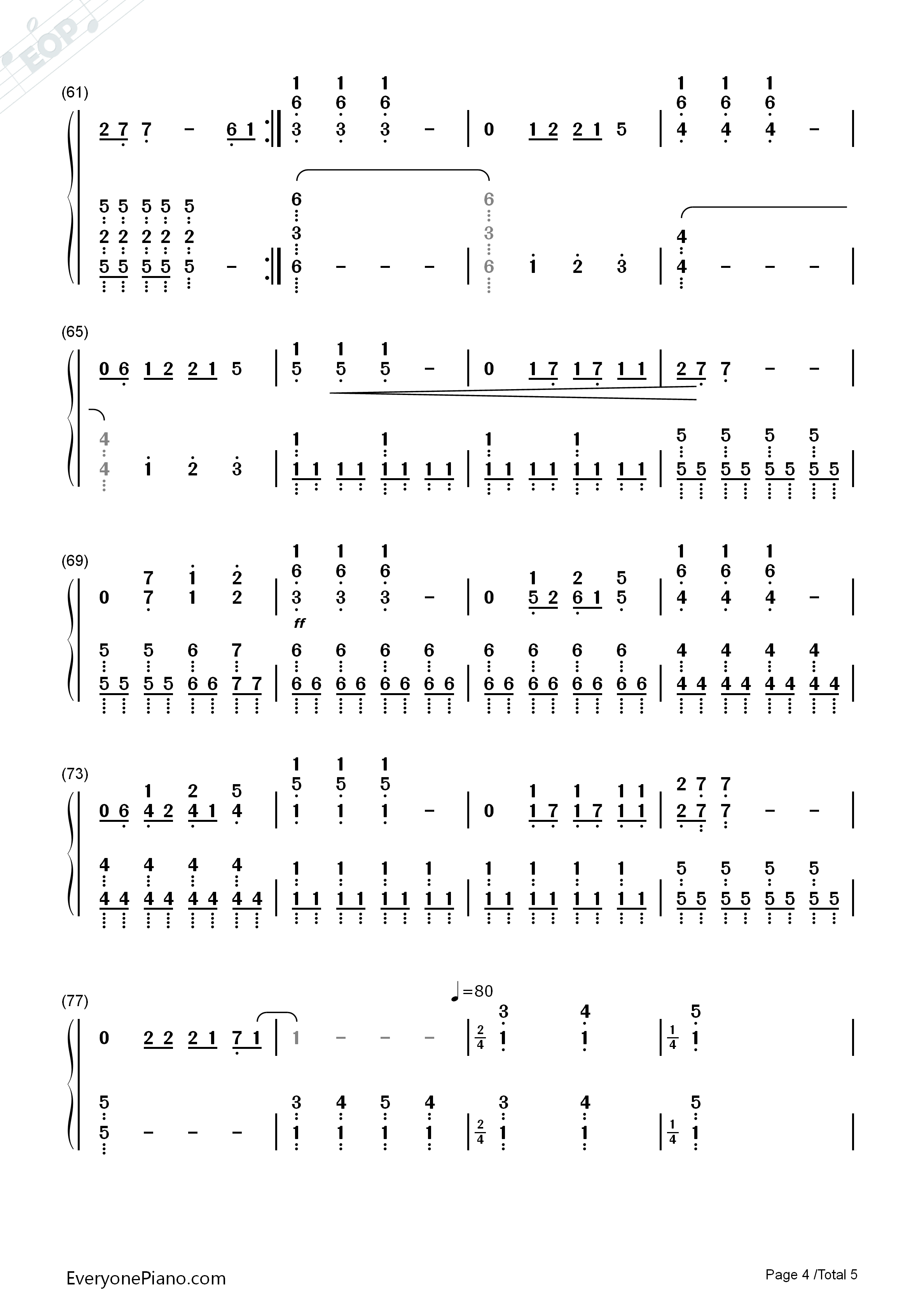 Wings钢琴简谱_Birdy演唱