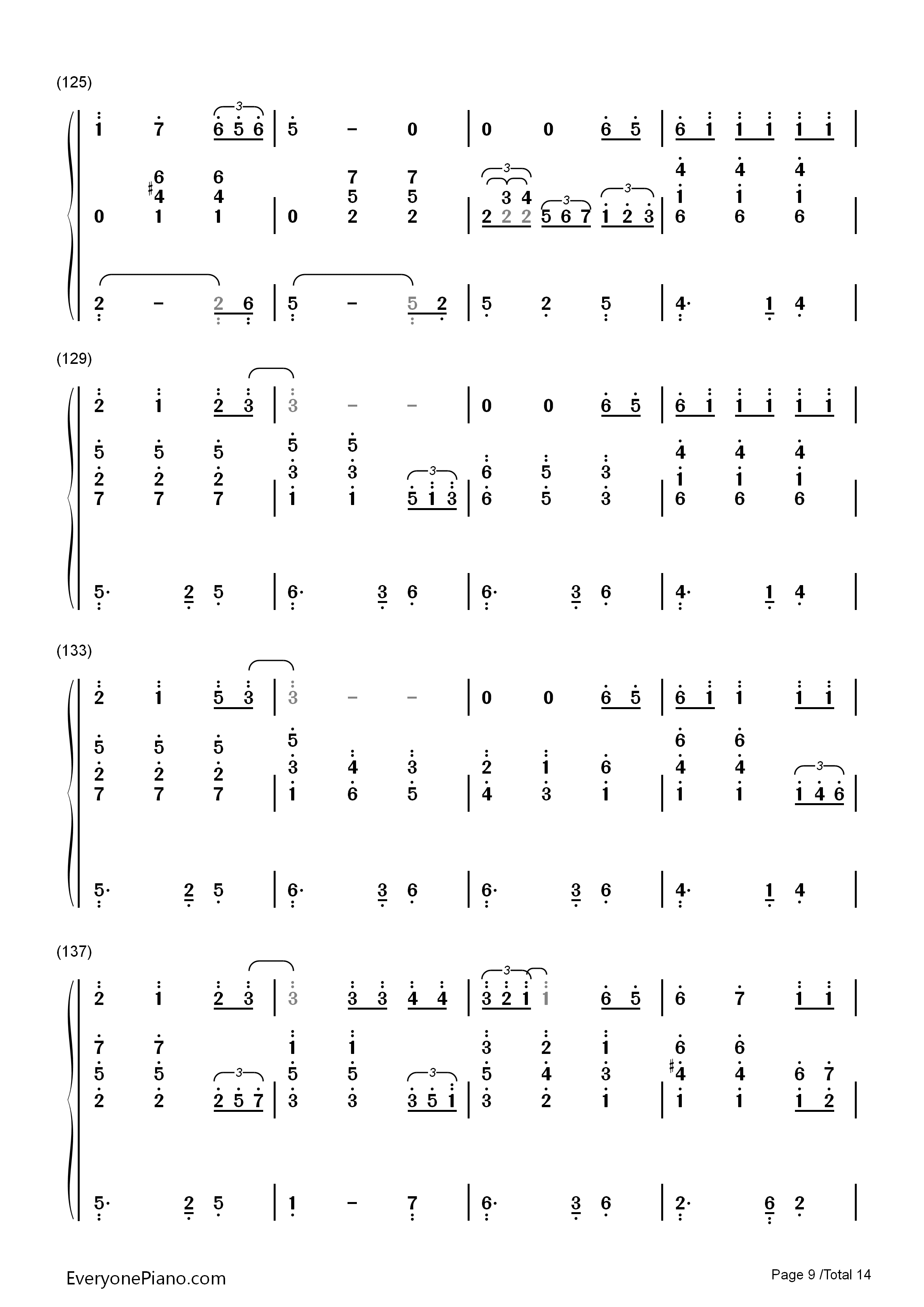 トイレの神様钢琴简谱_植村花菜演唱
