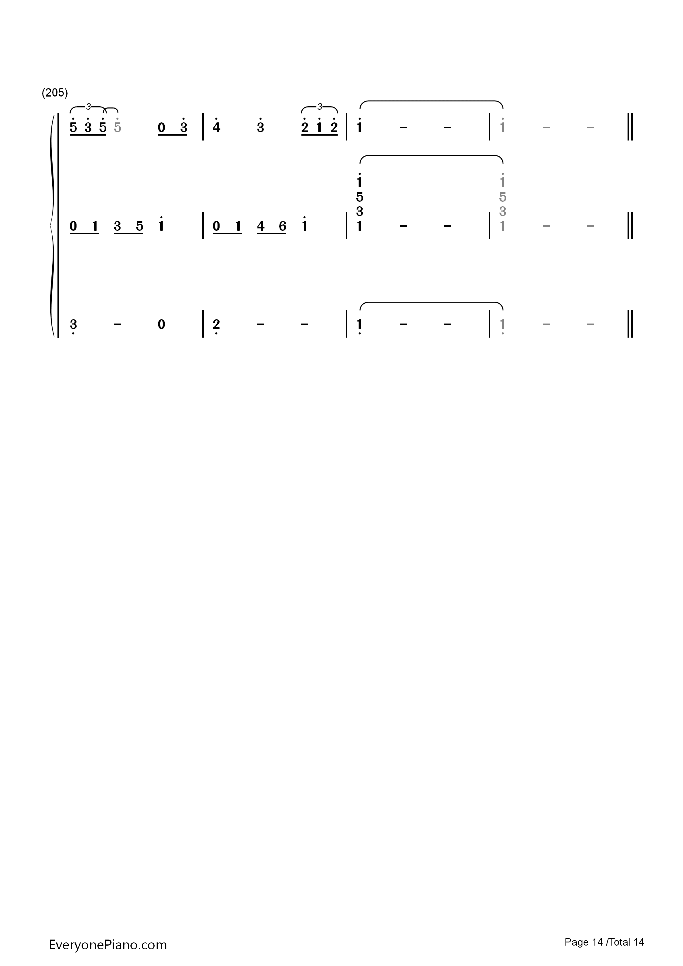 トイレの神様钢琴简谱_植村花菜演唱