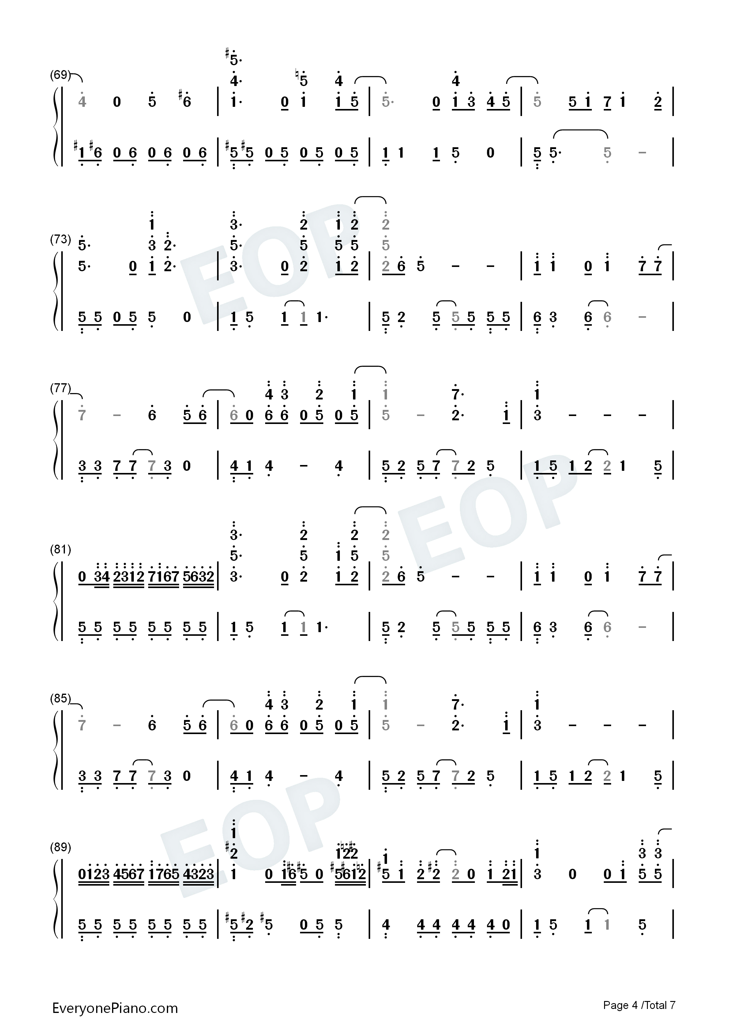 To_Love_You_More钢琴简谱_Celine_Dion演唱