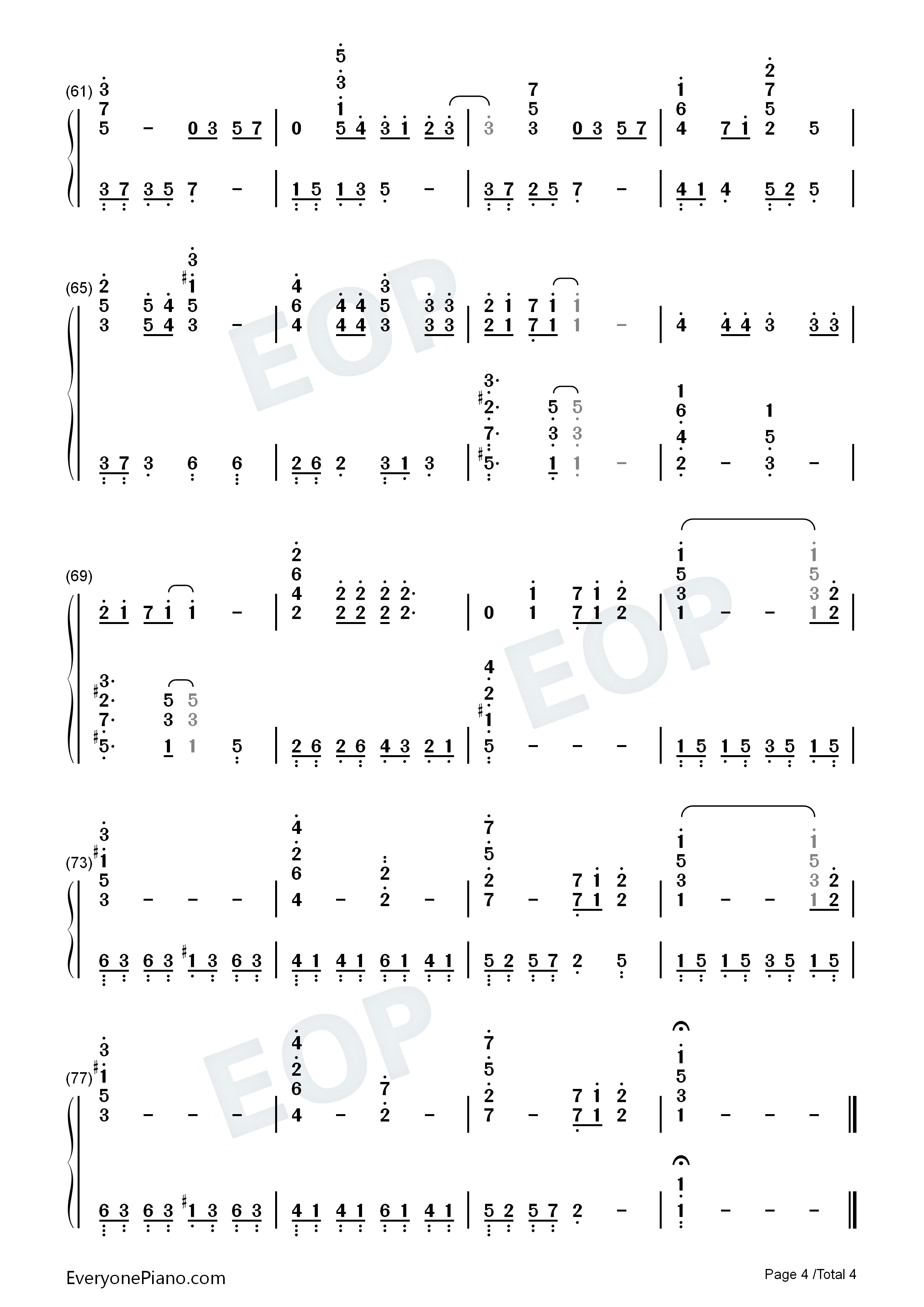 幸せな结末钢琴简谱_大滝咏一演唱