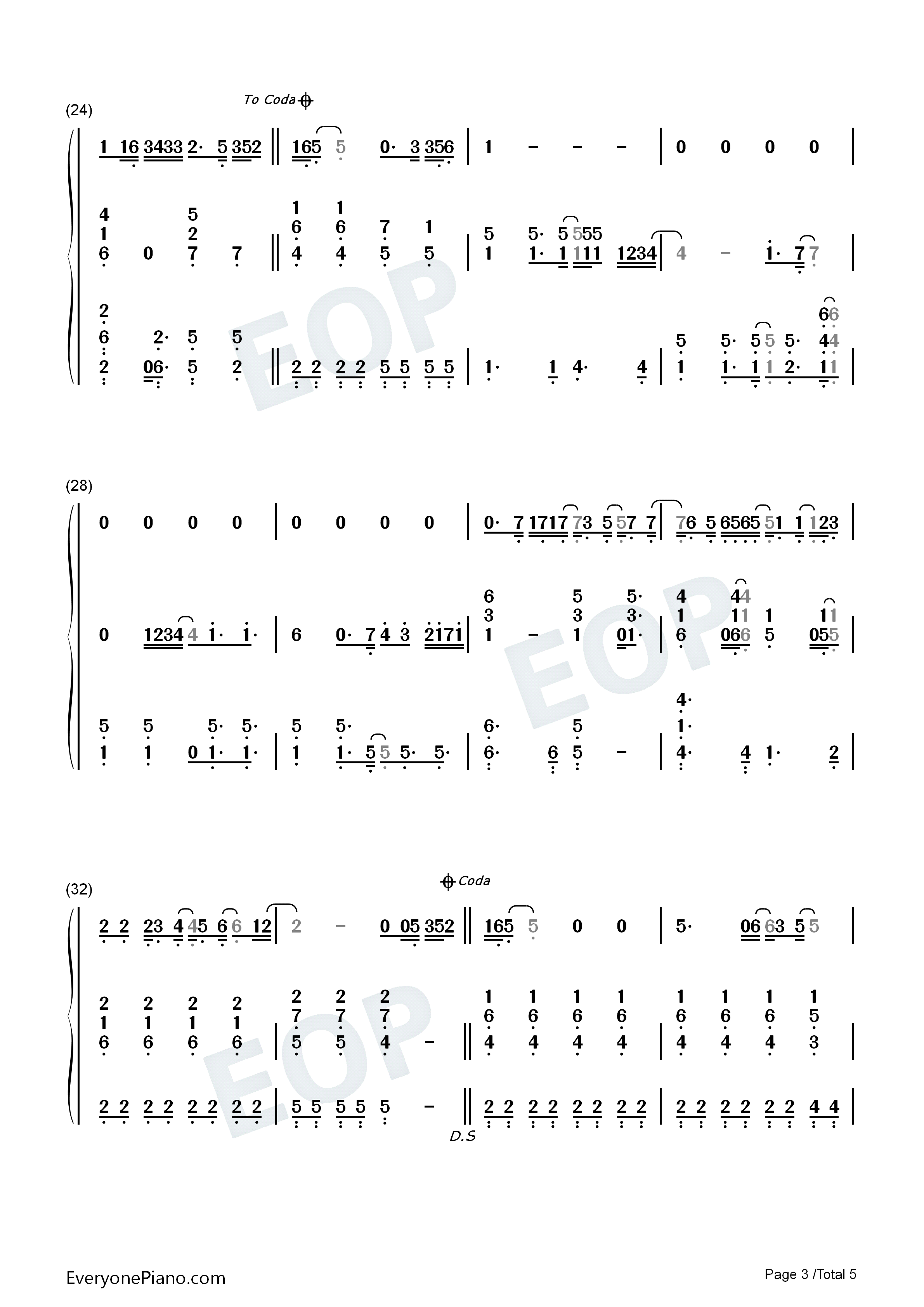 Bad_Day钢琴简谱_Daniel_Powter演唱