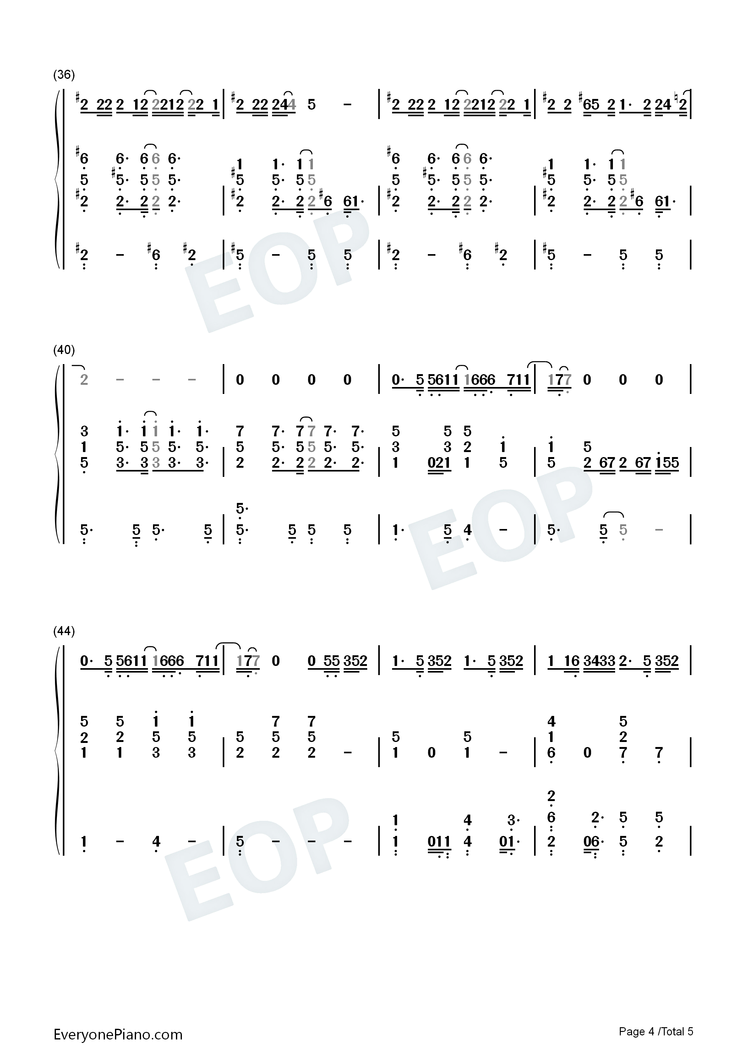 Bad_Day钢琴简谱_Daniel_Powter演唱