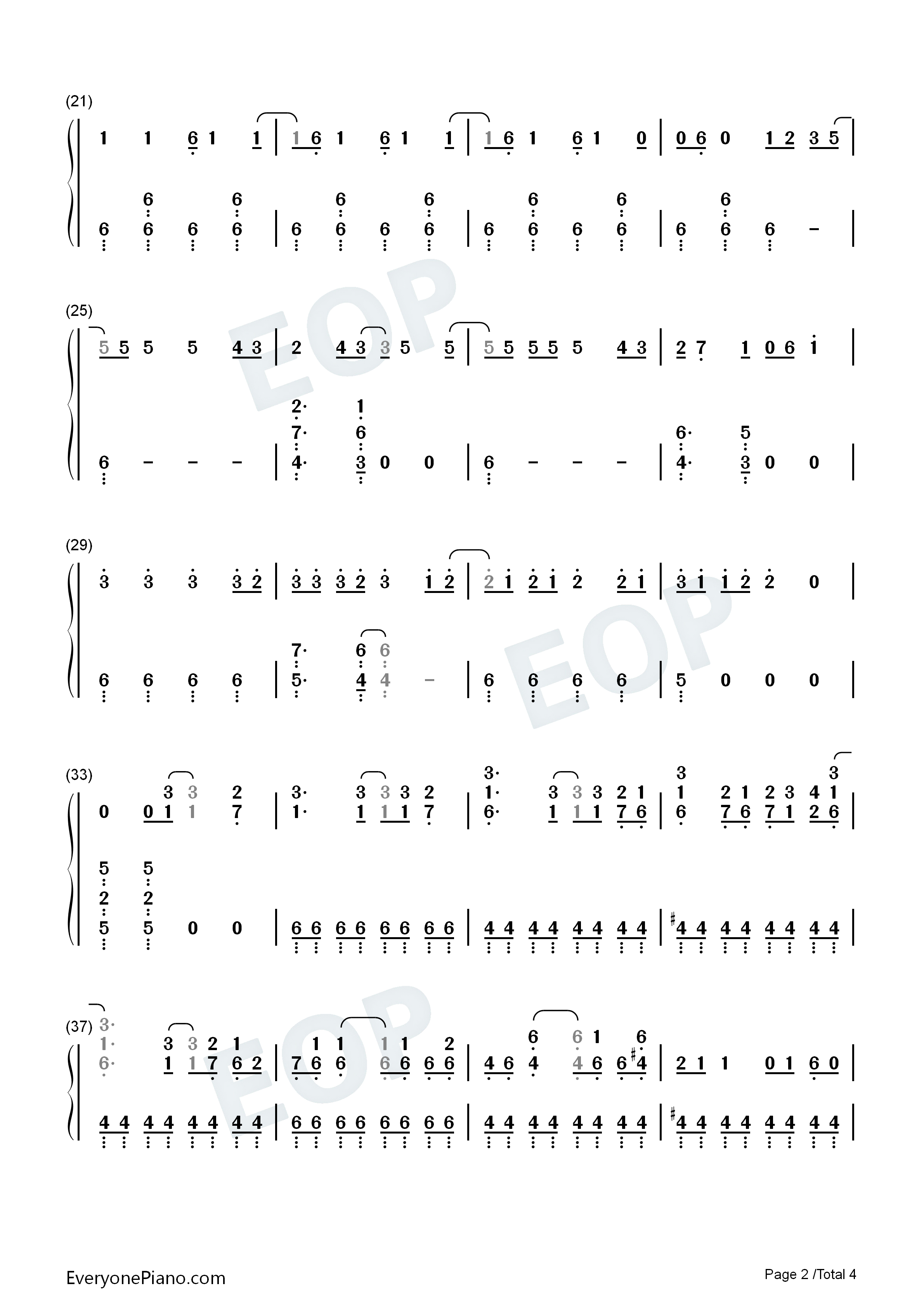 The_Phoenix钢琴简谱_Fall_Out_Boy演唱