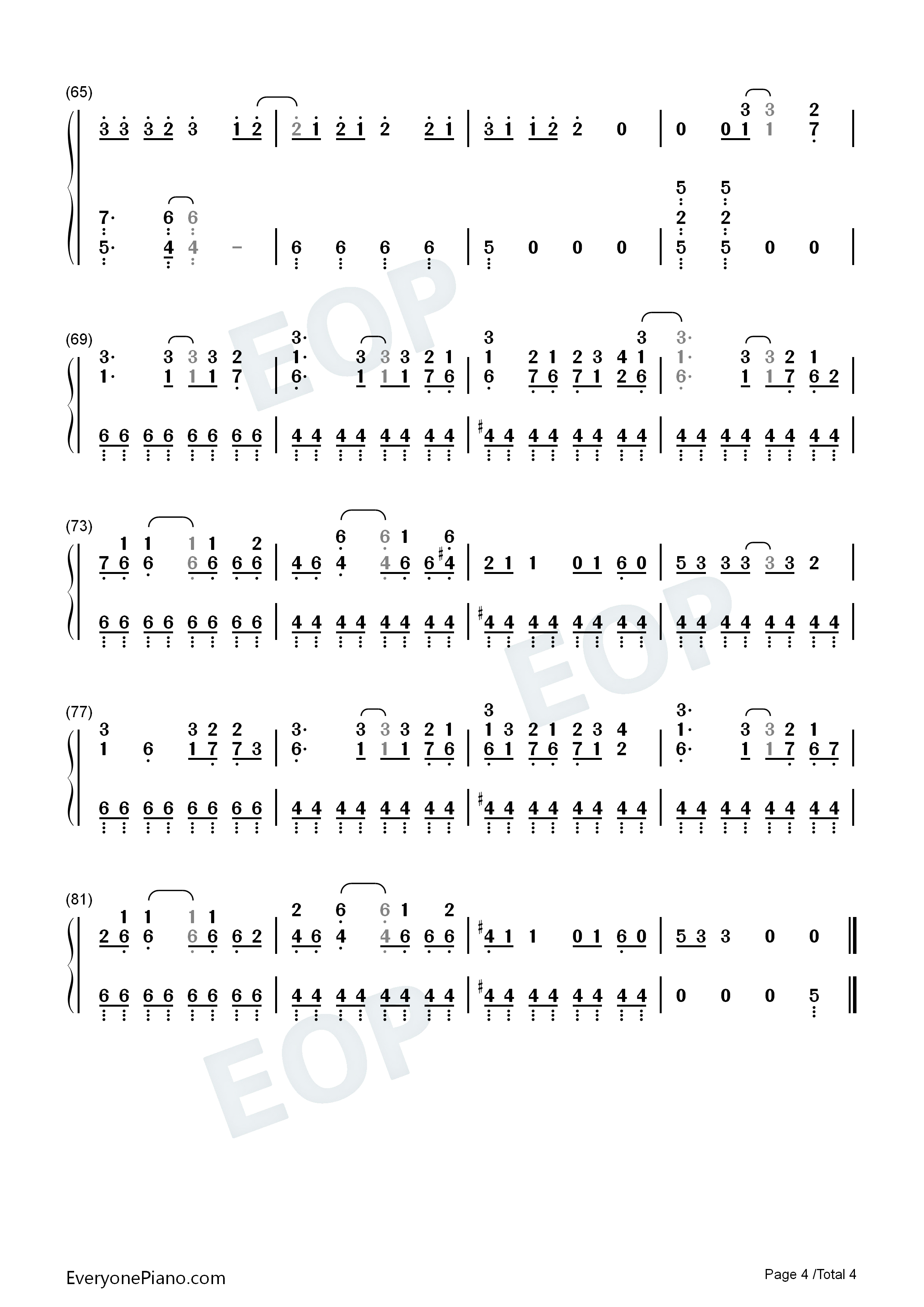 The_Phoenix钢琴简谱_Fall_Out_Boy演唱