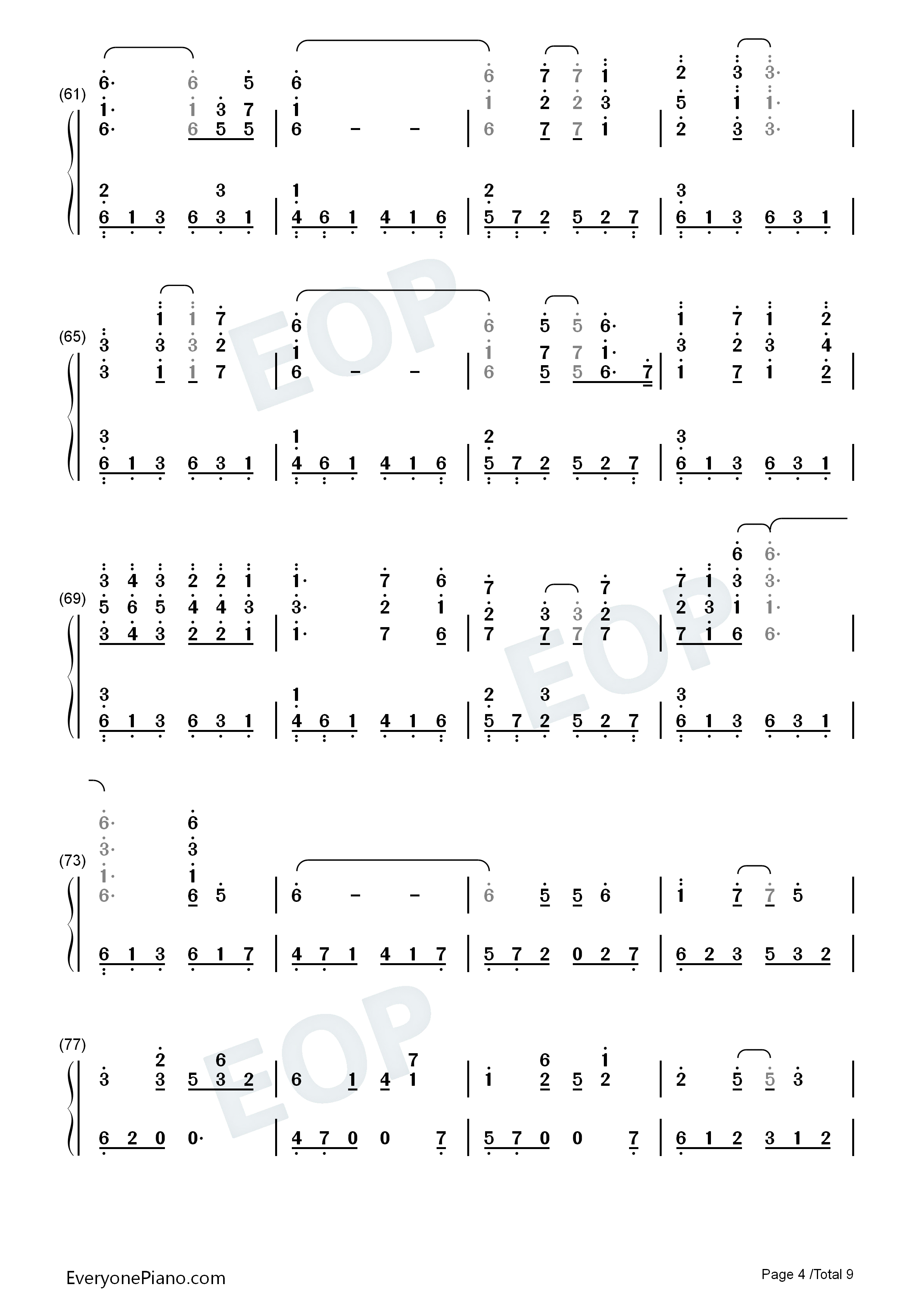 绯想天钢琴简谱_东方Project演唱