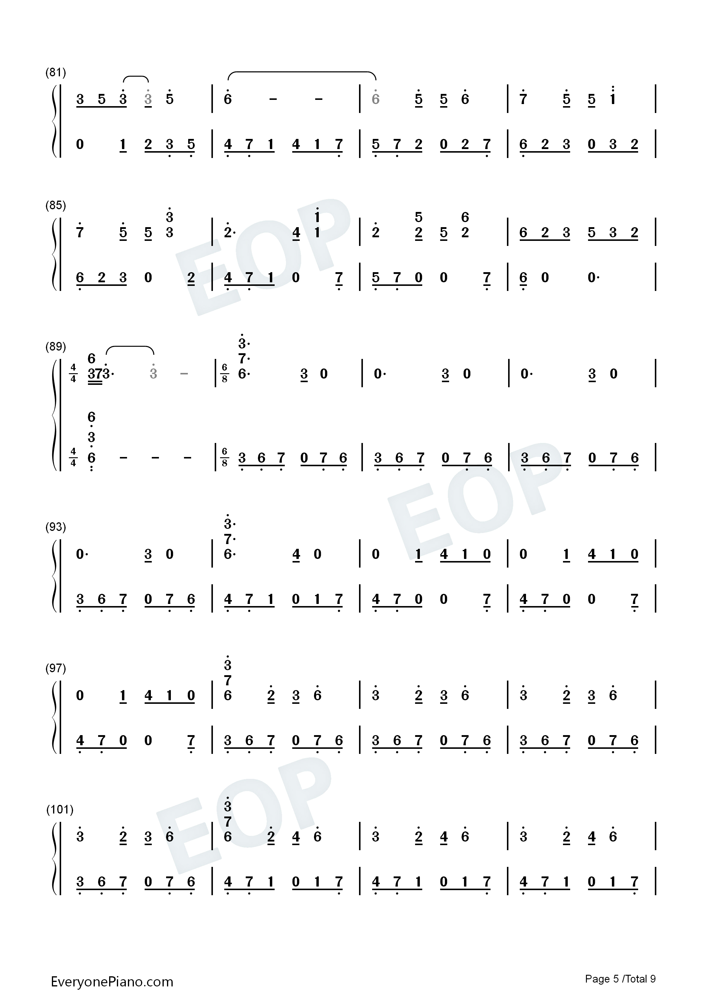 绯想天钢琴简谱_东方Project演唱