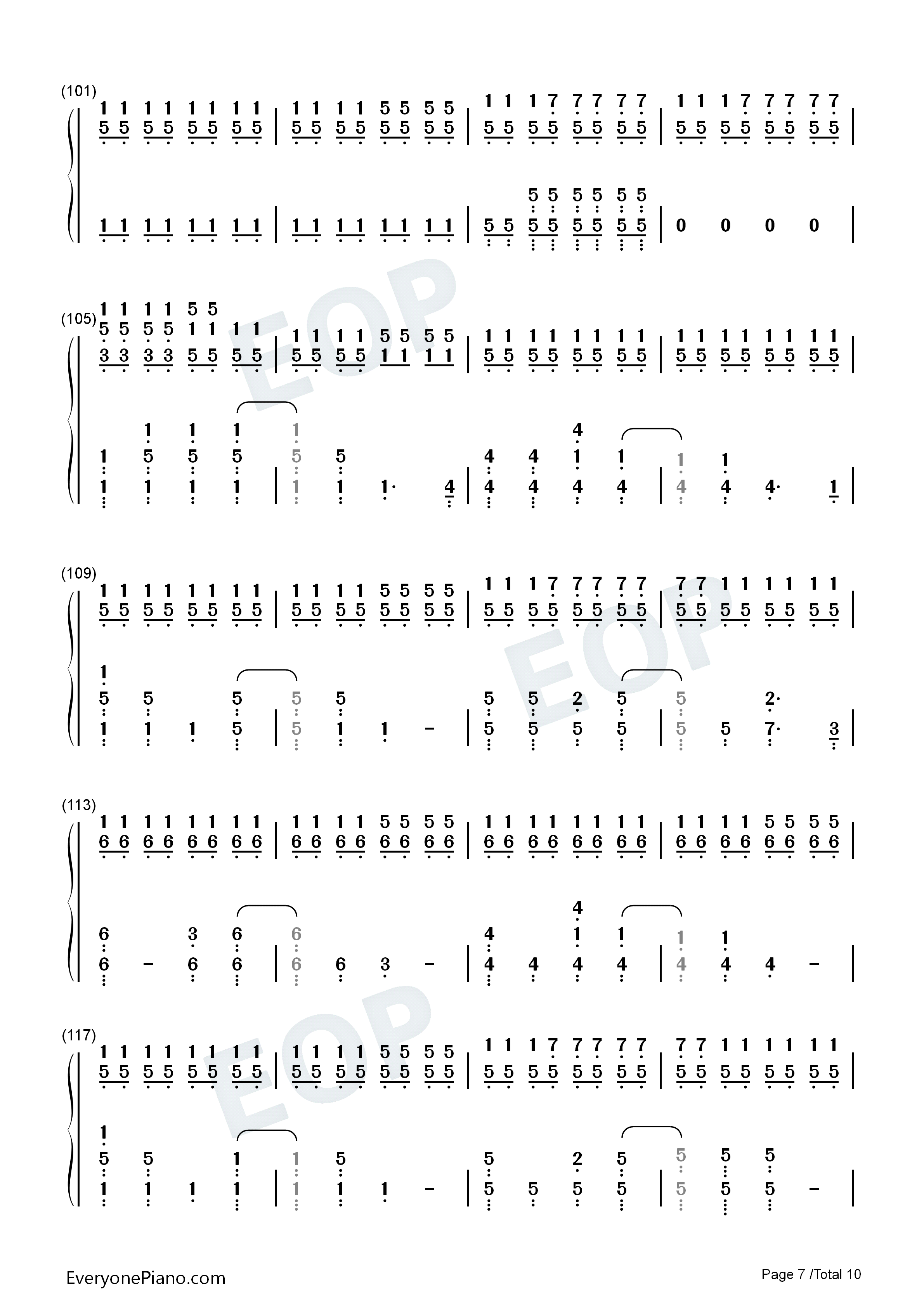 Fix_You钢琴简谱_Coldplay演唱