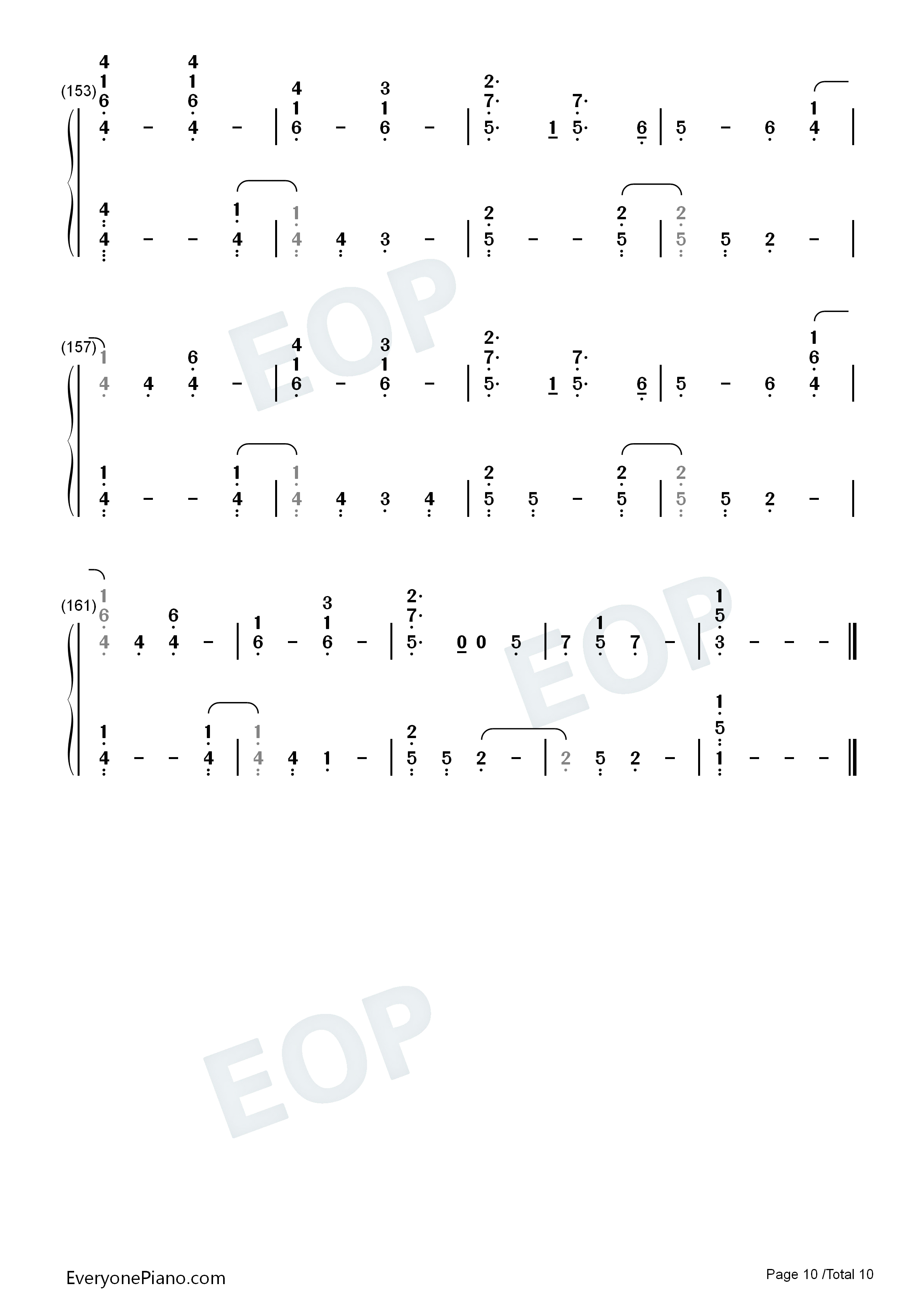 Fix_You钢琴简谱_Coldplay演唱