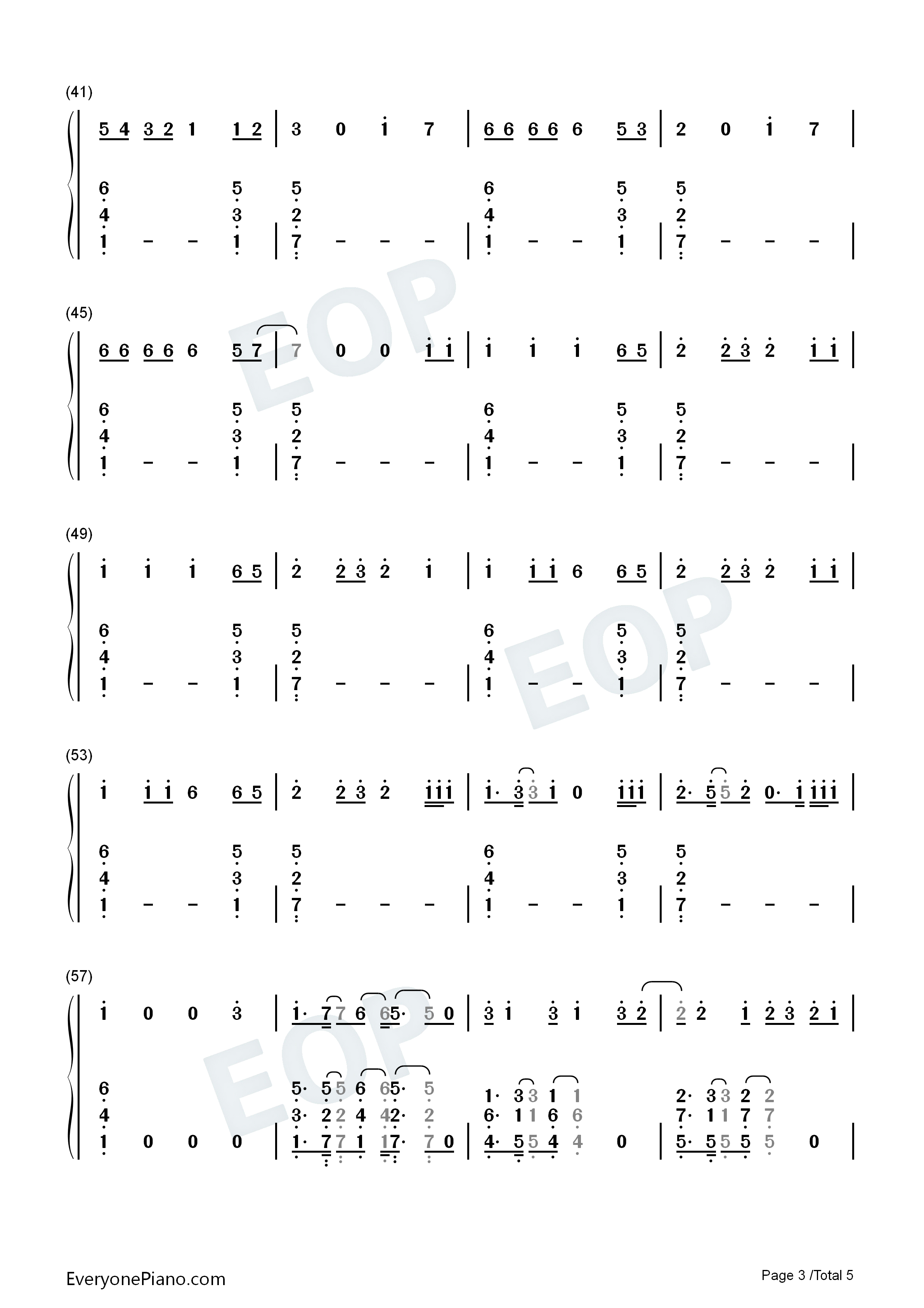 Best_Song_Ever钢琴简谱_One_Direction演唱