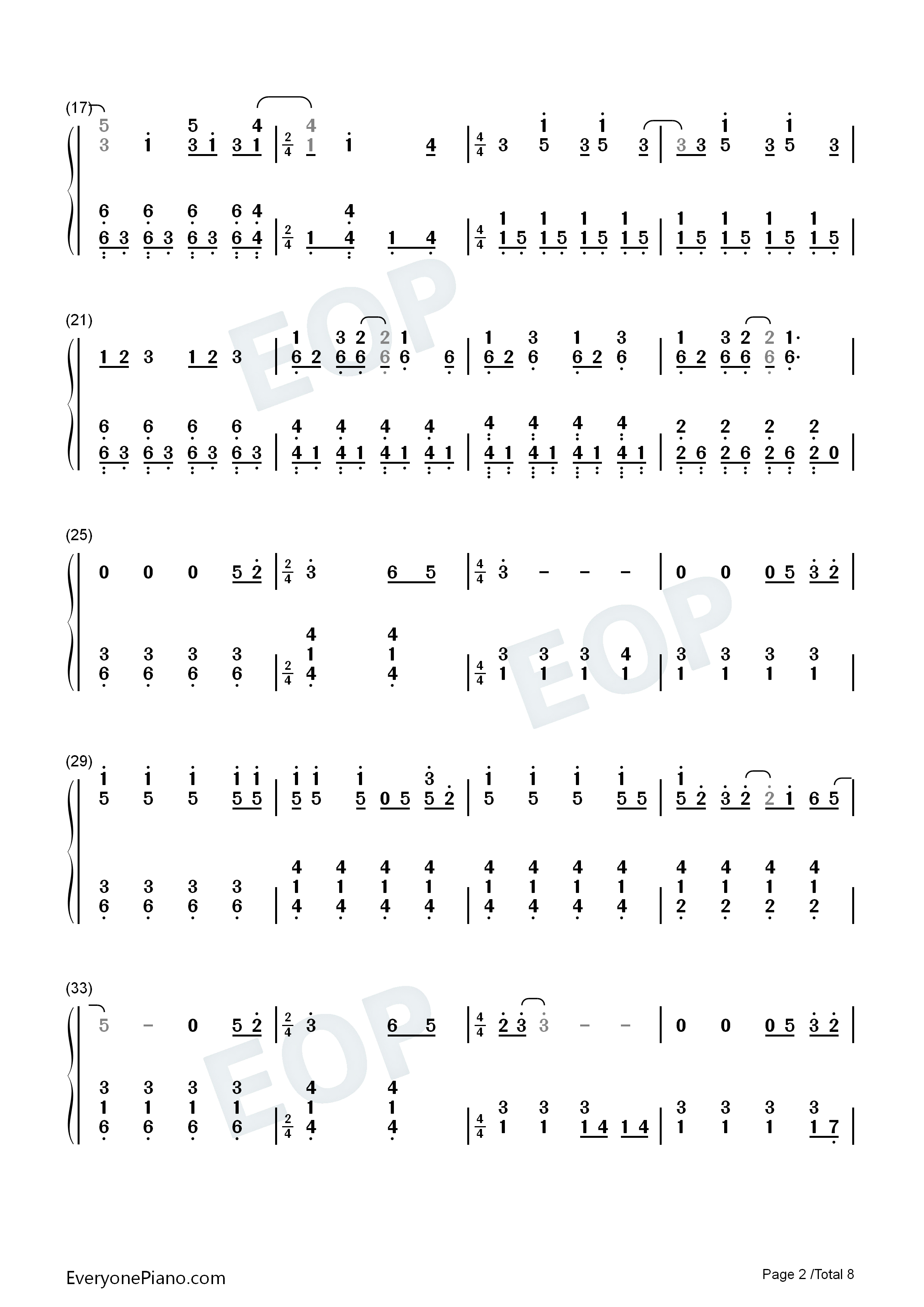 Charlie_Brown钢琴简谱_Coldplay演唱