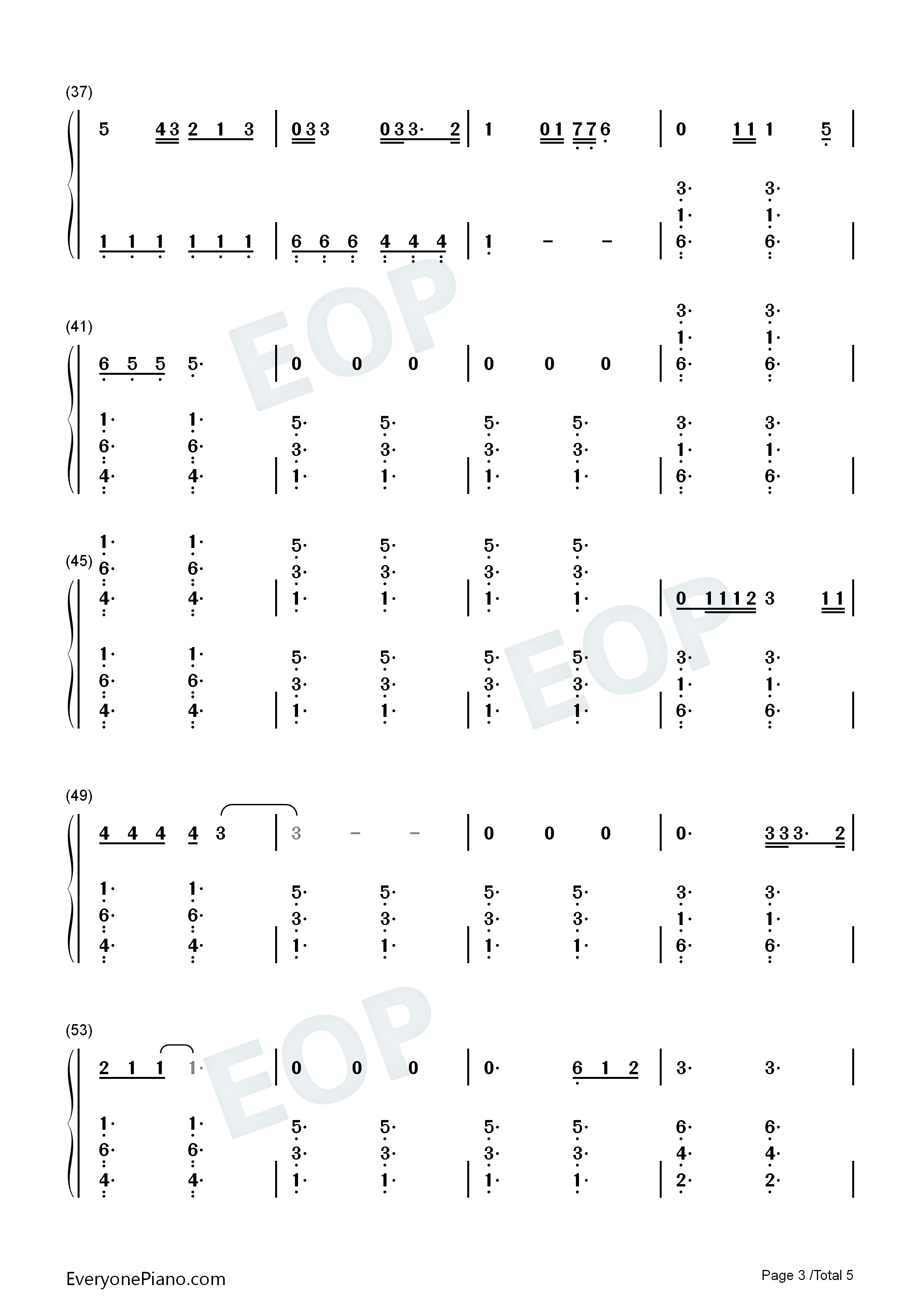 Give_Me_Love钢琴简谱_Ed_Sheeran演唱