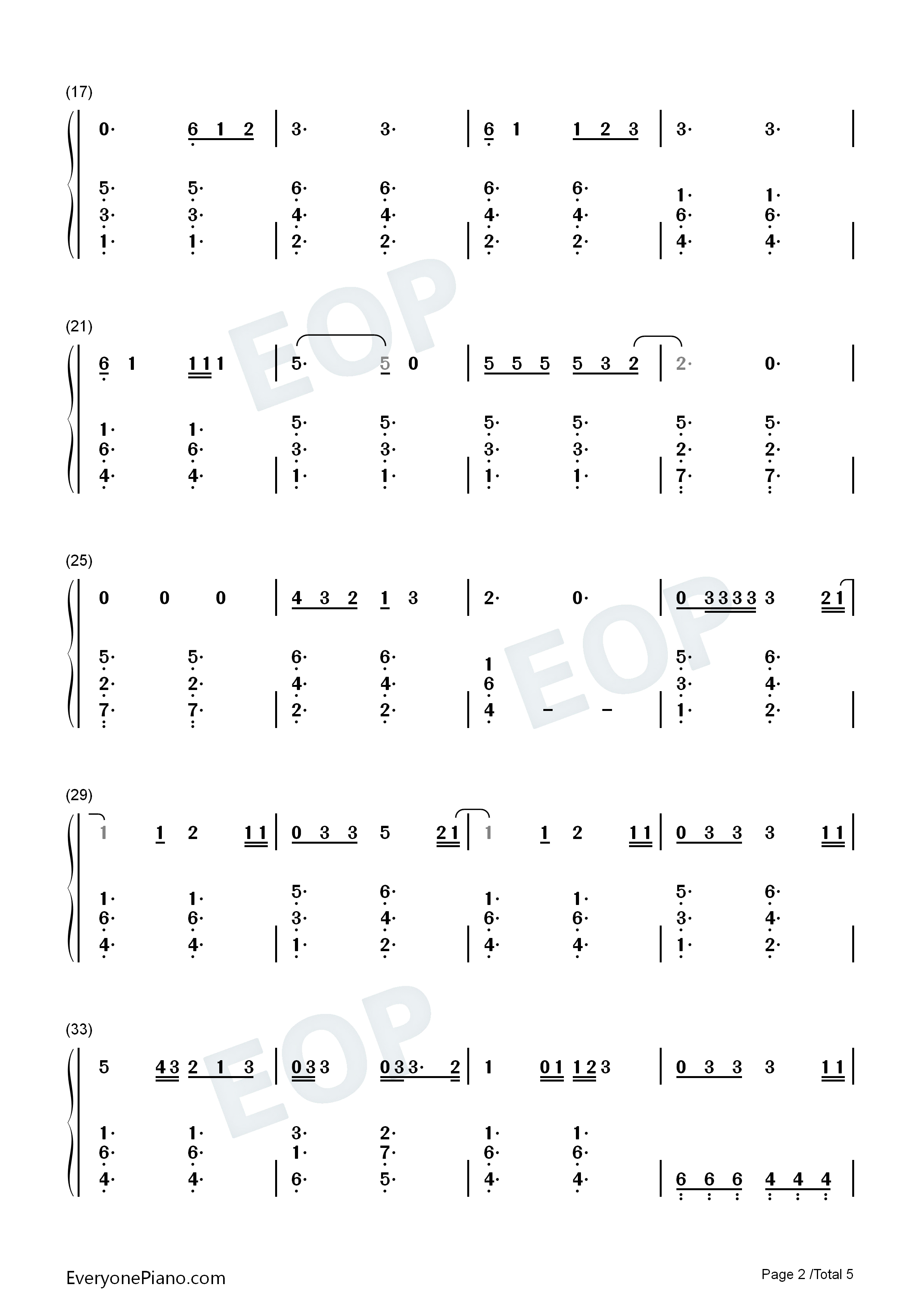 Give_Me_Love钢琴简谱_Ed_Sheeran演唱