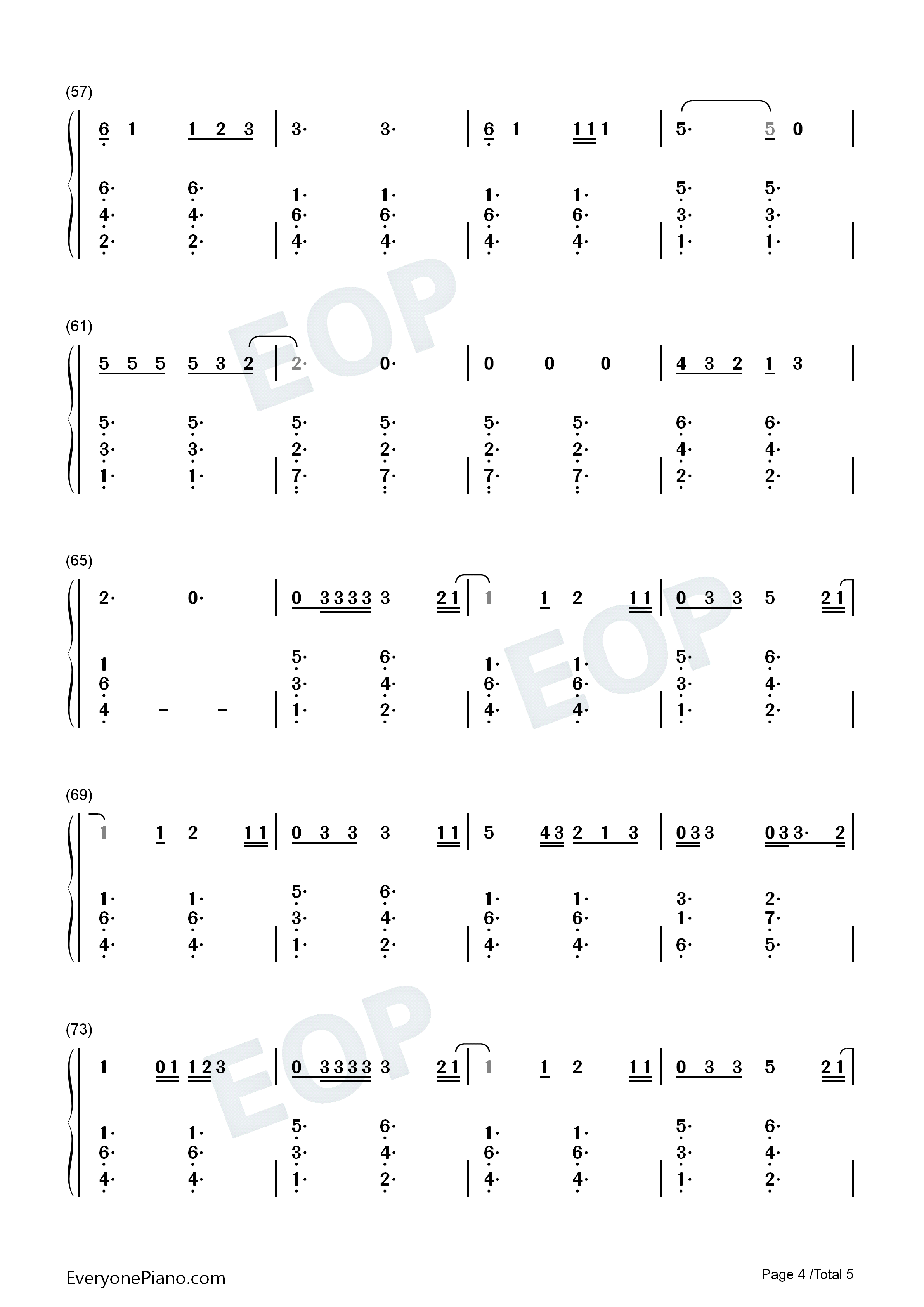 Give_Me_Love钢琴简谱_Ed_Sheeran演唱