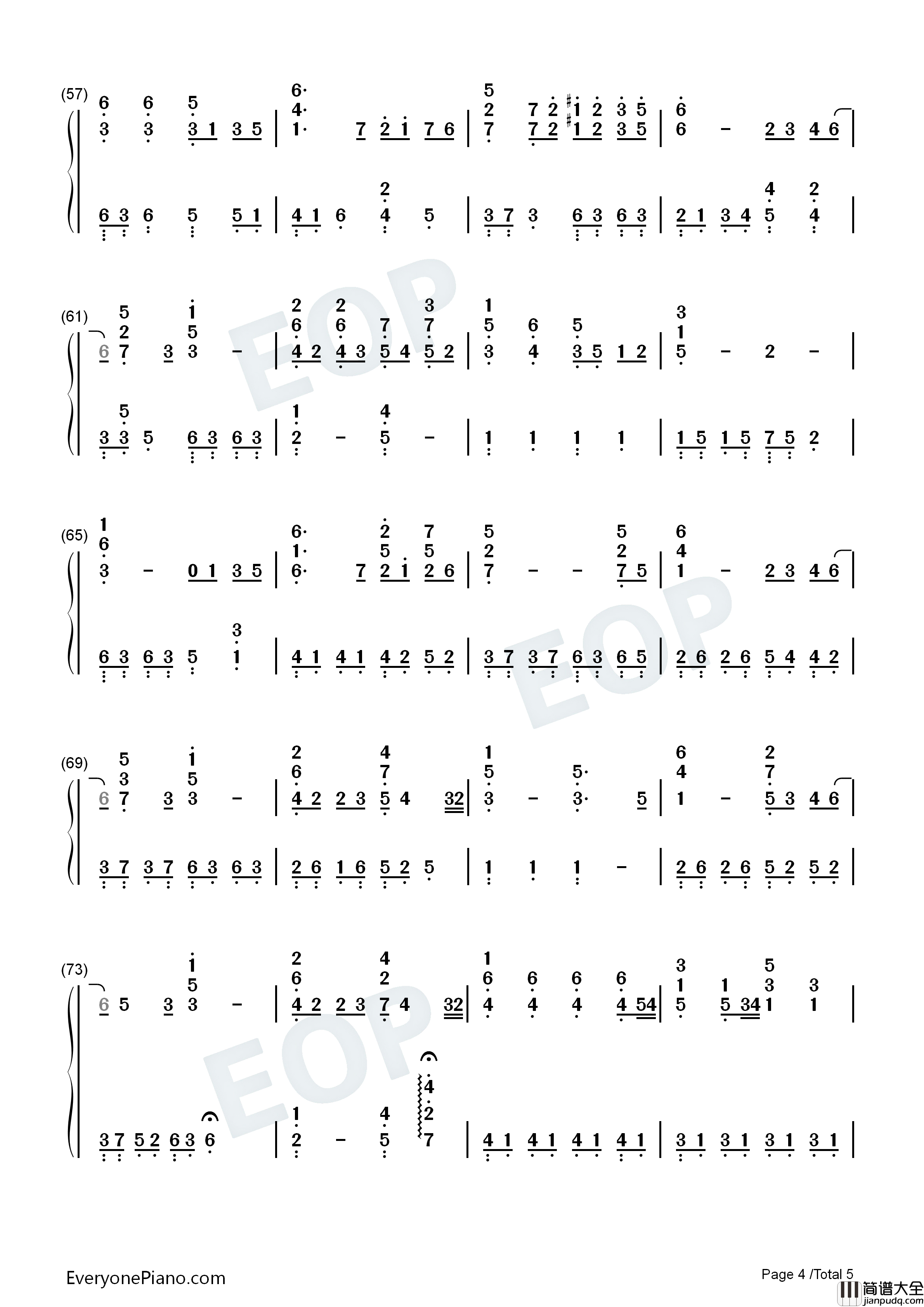 千の風になって钢琴简谱_银魂演唱